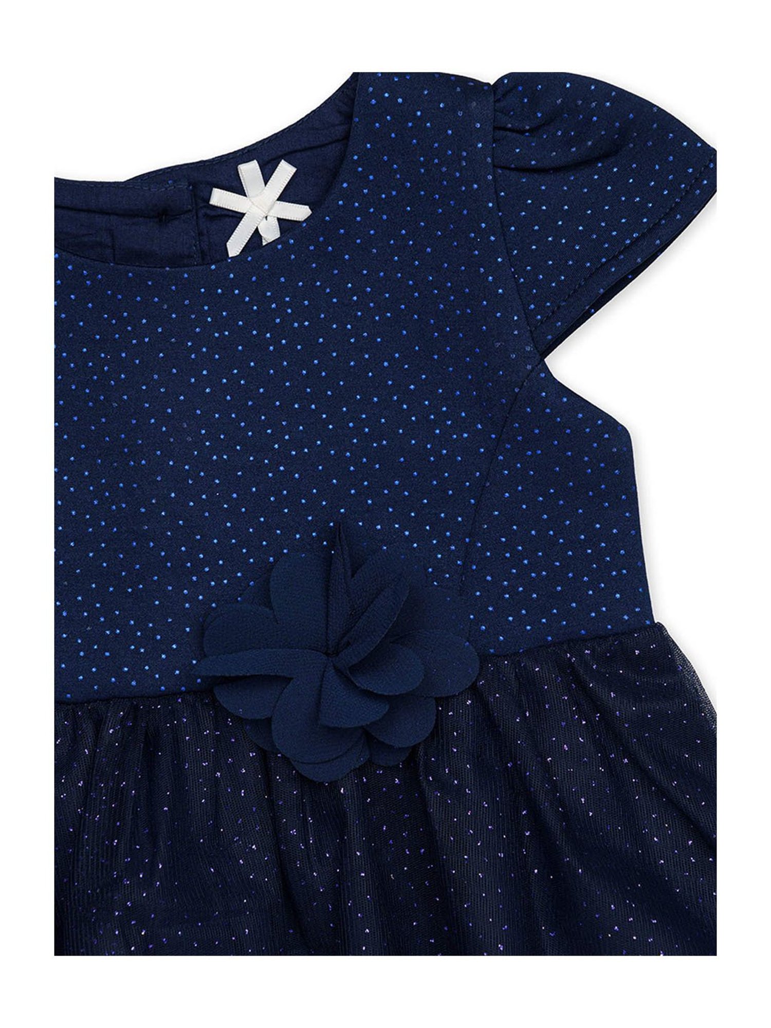 H by Hamleys Infants Girls Navy Printed Dress