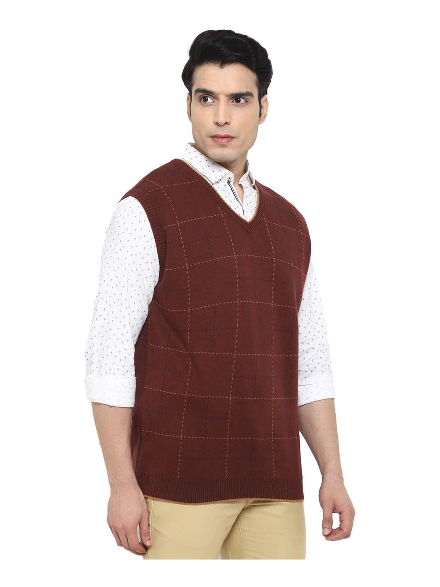 Turtle Brown Checks Pullover