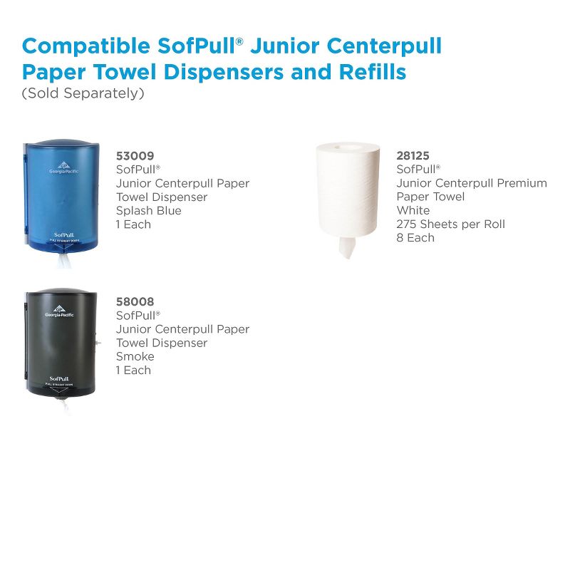 Georgia Pacific Professional Junior C-Pull Towel Dispenser 7 1/10w x 6 11/16 x 10 3/4 Translucent