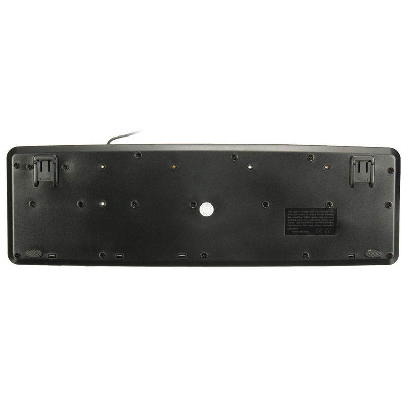 High Contrast Yellow Keys Black Letter ABS Professional Large Print Elderly USB PC Computer Game Gaming Keyboard For Old People