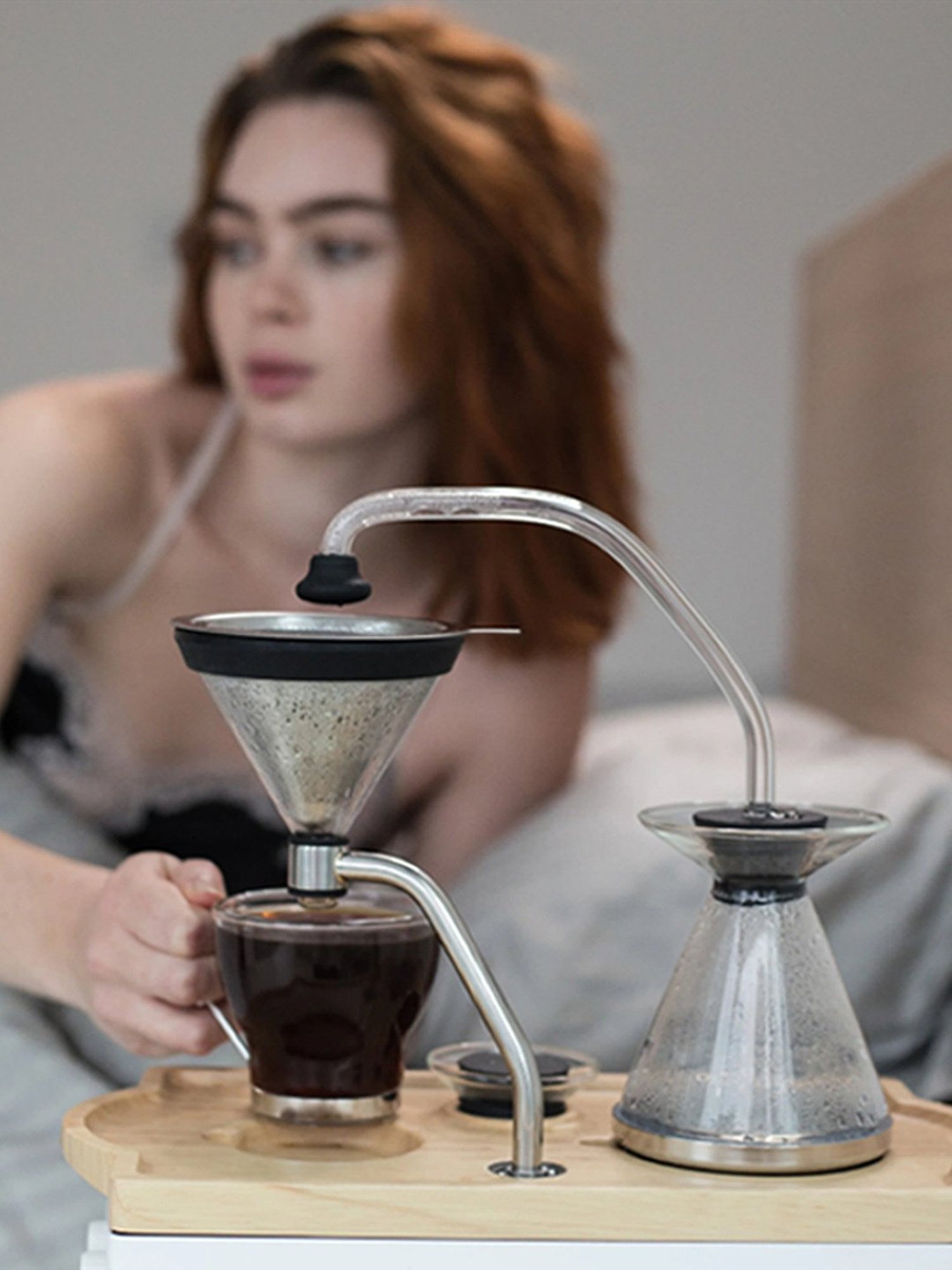 JOY RESOLVE Coffee Alarm Clock (White)