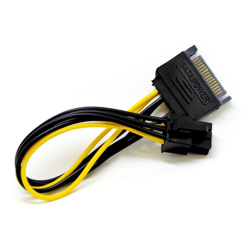 3 Pack 6-Pins PCI-e VER 006C PCl-E 16x to 1x Powered Riser Adapter Card with 2ft USB 3.0 Extension Cable &  SATA to PCIe 6pin Power Cable GPU Riser Adapter Ethereum Mining ETH