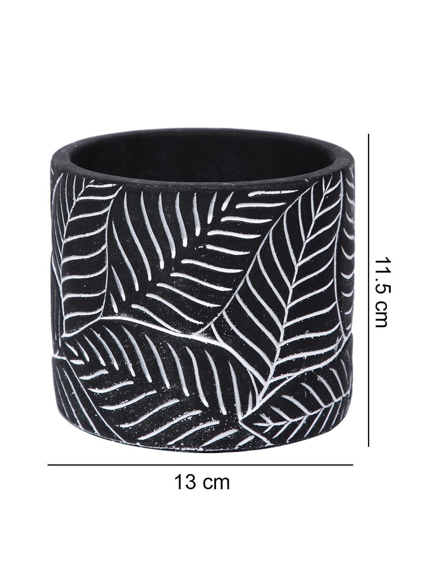 TAYHAA White Ceramic Leaf Shape Vase