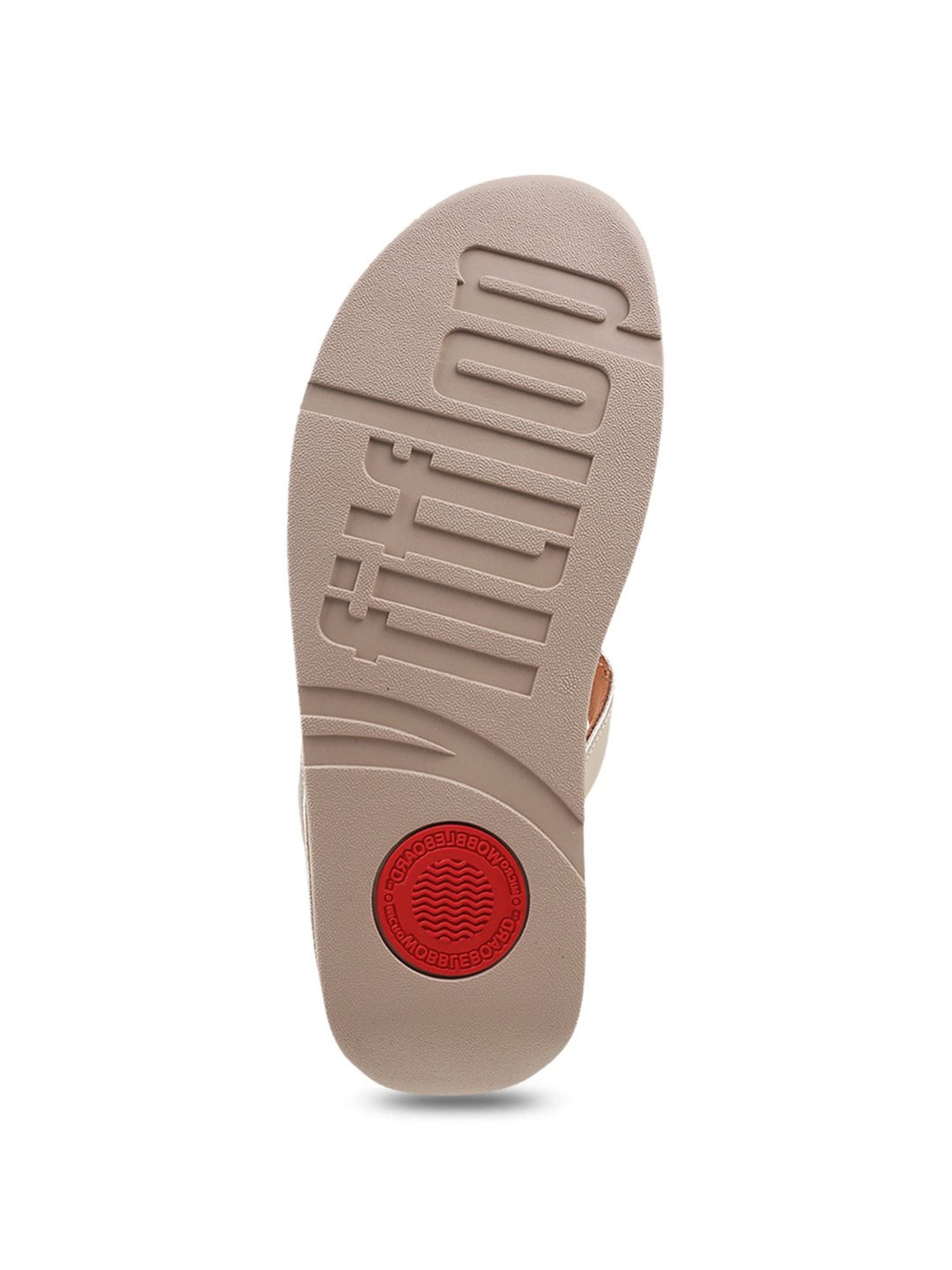 FitFlop Women's Silver Thong Wedges