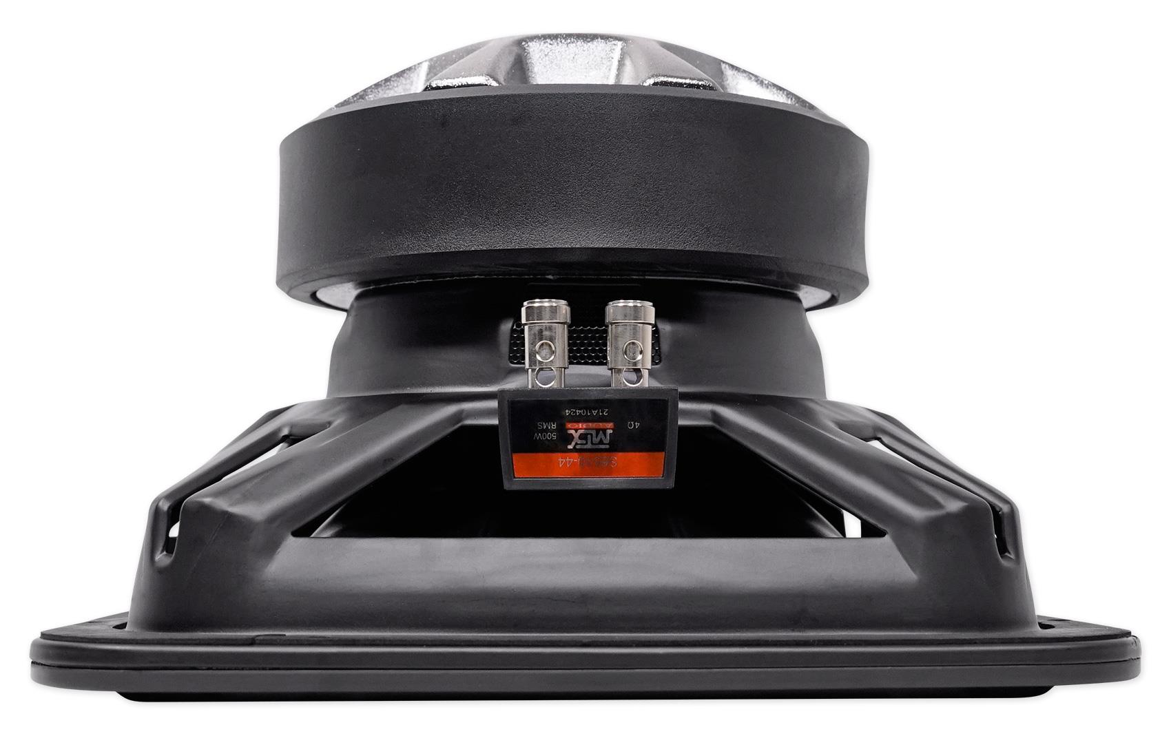 (2) MTX S6510-44 10" 1000 Watt RMS Car Subwoofers+Mono Amplifier+Copper Amp Kit