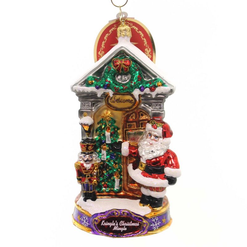 Christopher Radko 6.5" Welcome! Kringles Christmas Mingle  -  Tree Ornaments