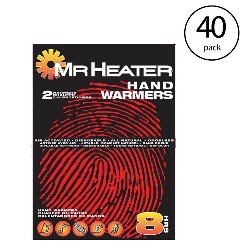 Mr. Heater Winter Disposable Chemical Bulk Pocket Hand Warmers Box, 40 Pair