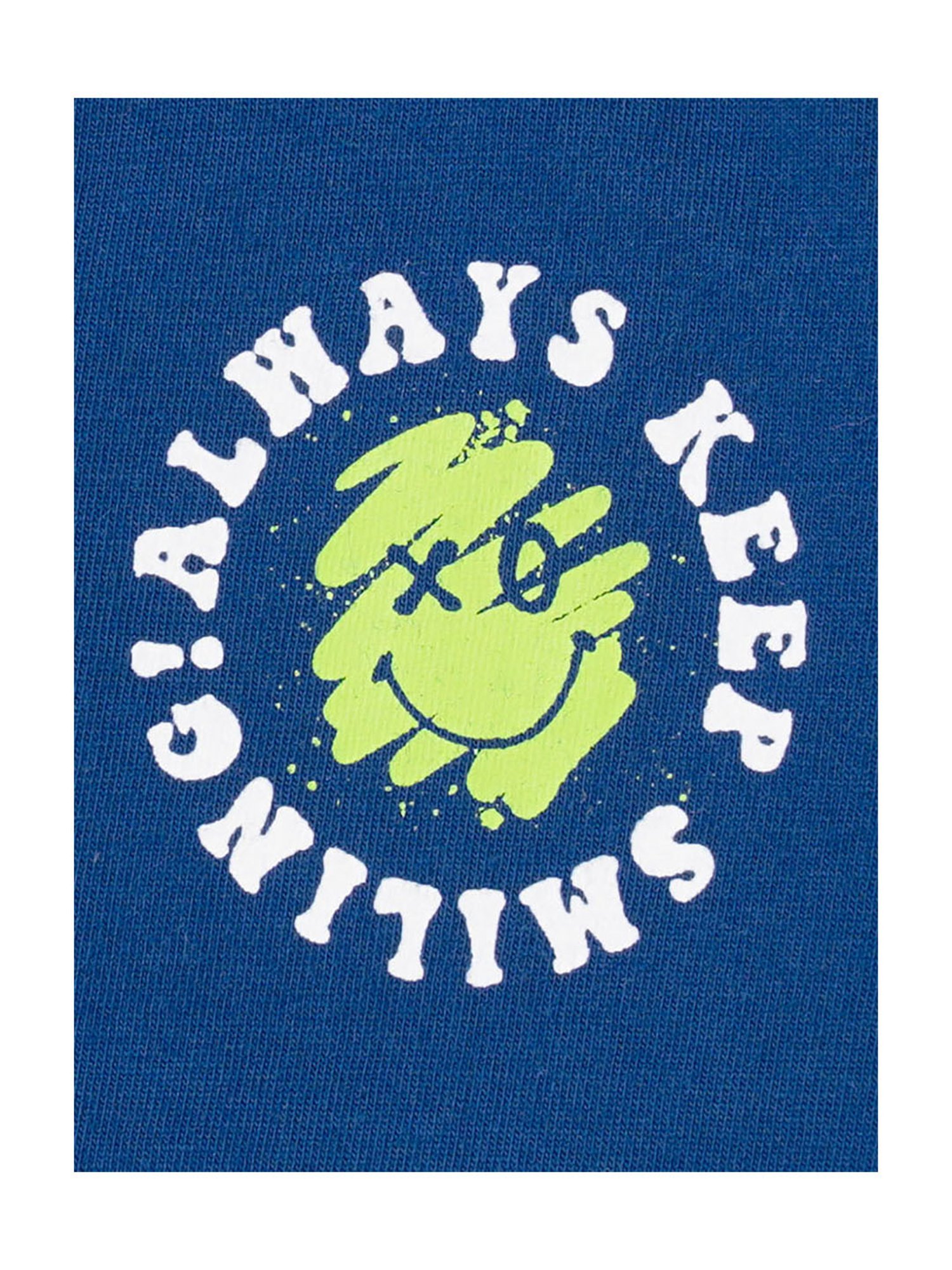 Ed-a-Mamma Kids Navy Solid T-Shirt