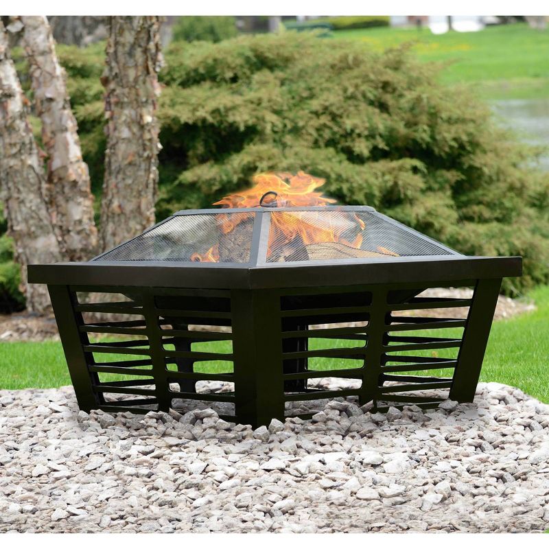 Pleasant Hearth Hudson Steel Fire Pit