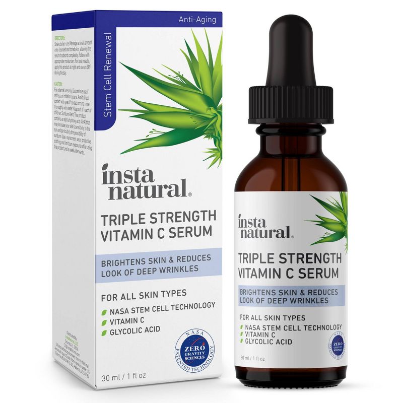 InstaNatural Triple Strength Vitamin C Facial Serum – 1 fl oz