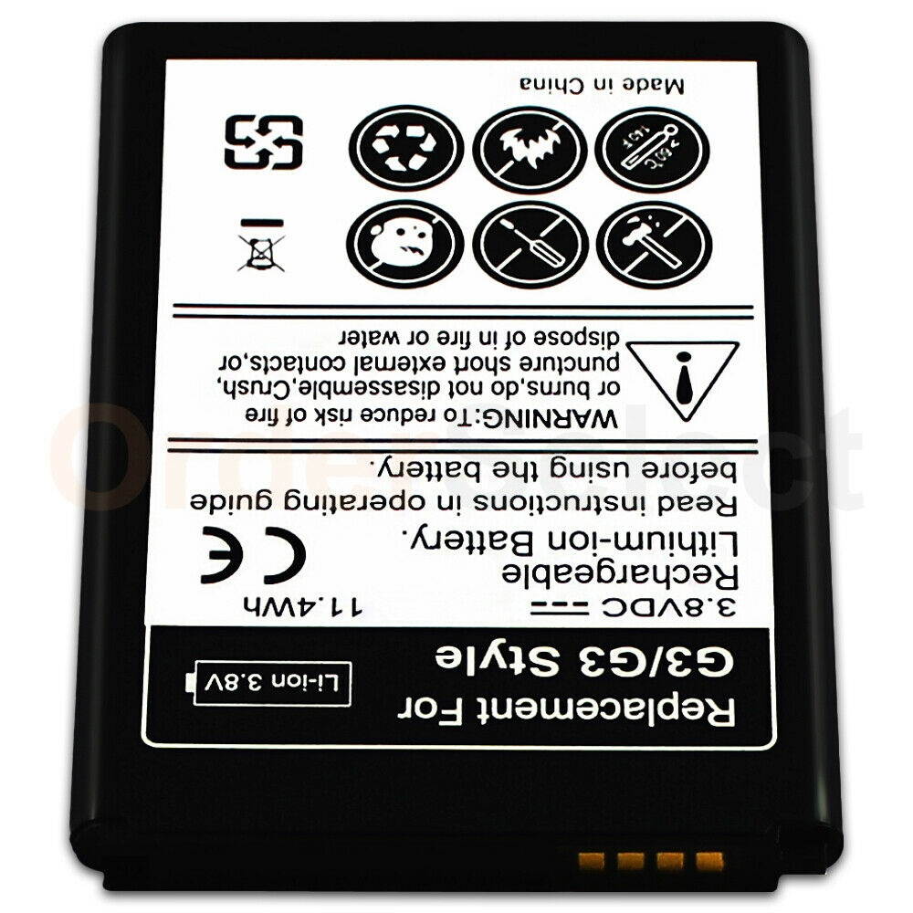 New 3000mah Battery for LG G3 G 3 VS985 F400 D850 D855 D830 D851 LS990 BL-53YH