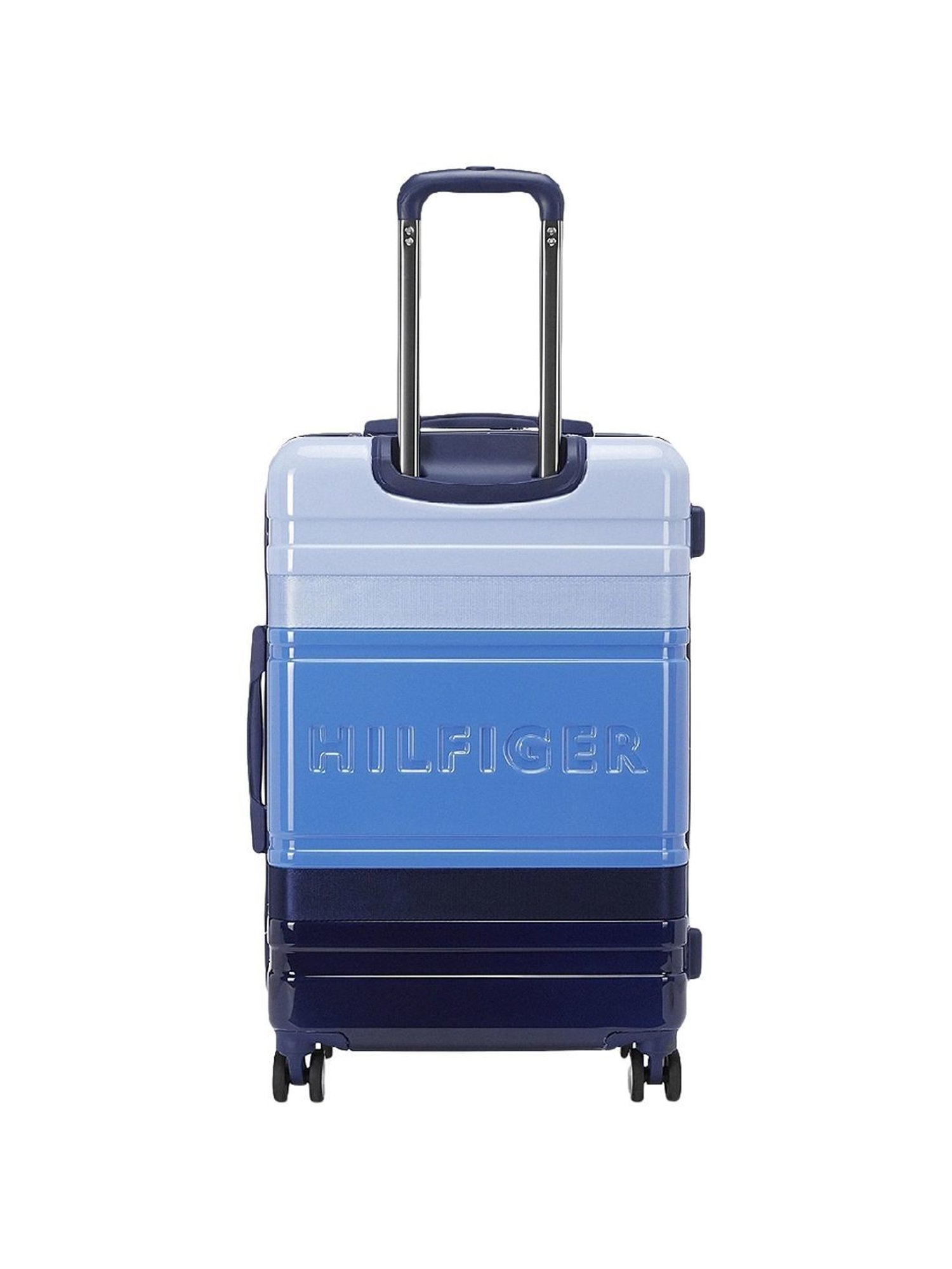 TOMMY HILFIGER Triton Pro Blue 8 Wheels Large Hard Cabin Trolley Bag