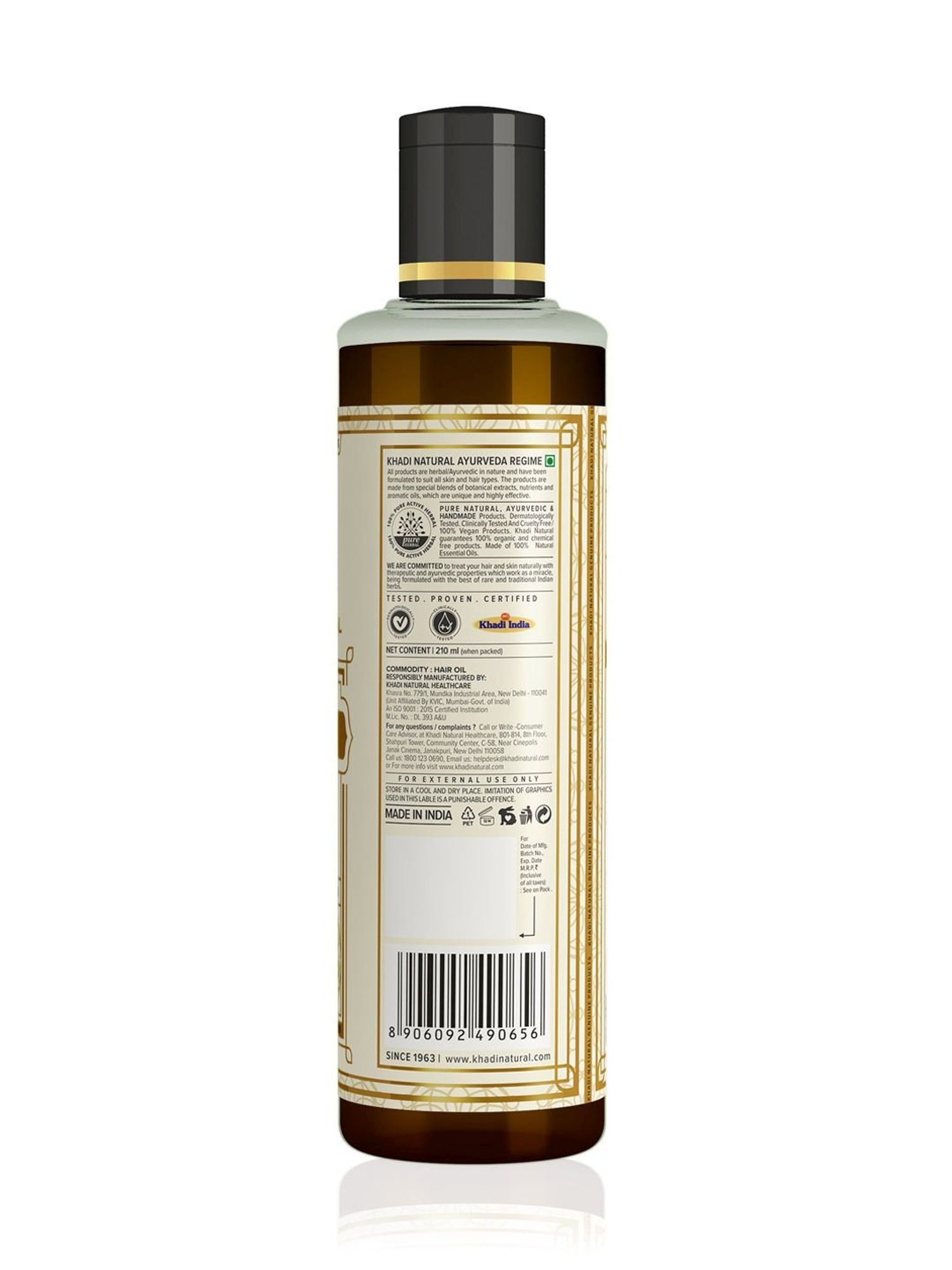 Khadi Natural Henna & Rosemary Hair Oil - 210 ml