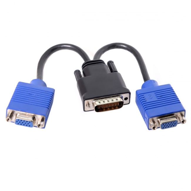 CY DMS-59pin Male to Dual 15Pin VGA RGB Female Splitter Extension Cable for PC Graphics Card DB-025