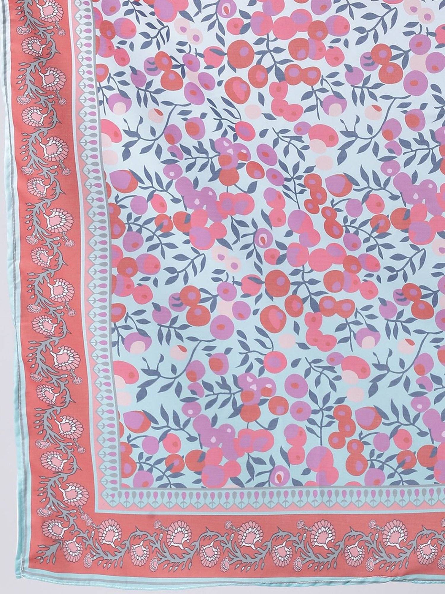 Hangup Pink & Blue Printed Dupatta