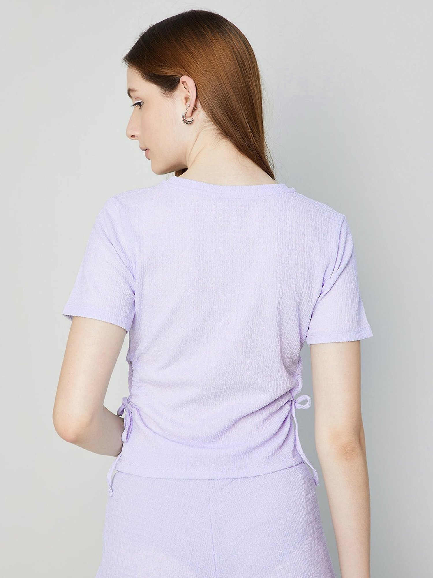 Ginger by Lifestyle Lilac Self Pattern Top