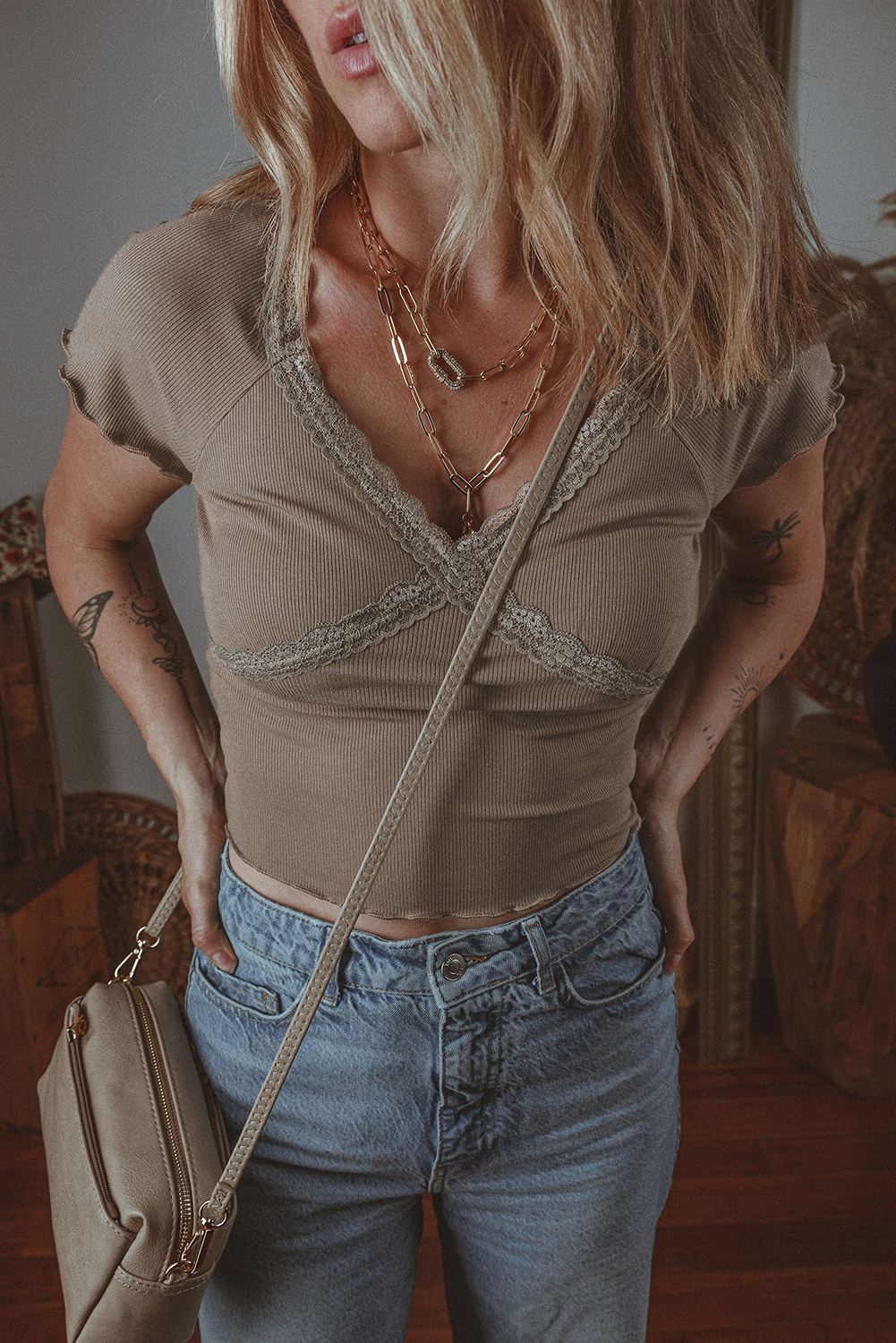 Red Cheetah Print Casual Short Sleeve Crew Neck T Shirt