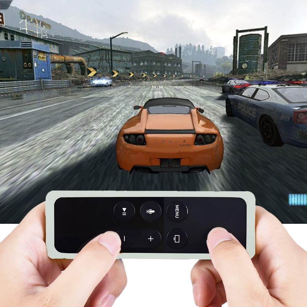 Remote Case Cover for Apple TV 4K 4th 5th Gen Remote, Protective Silicone case for New Apple TV 4K 4th 5th Siri Remote Controller, Full Access, Anti-Slip, Shock Proof (Green Glow)