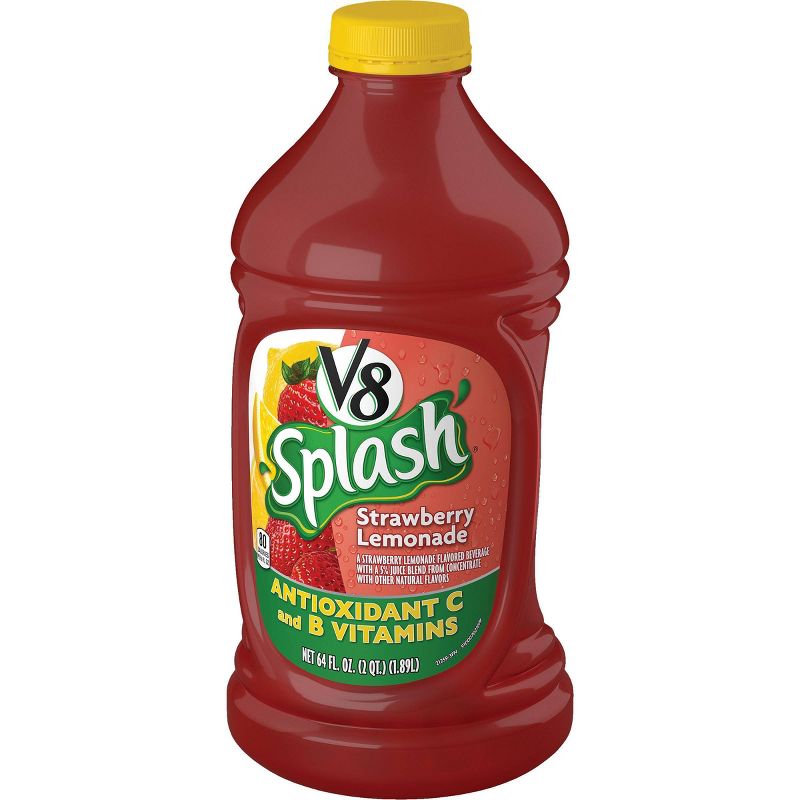 V8 Splash Strawberry Lemonade Juice - 64 fl oz Bottle