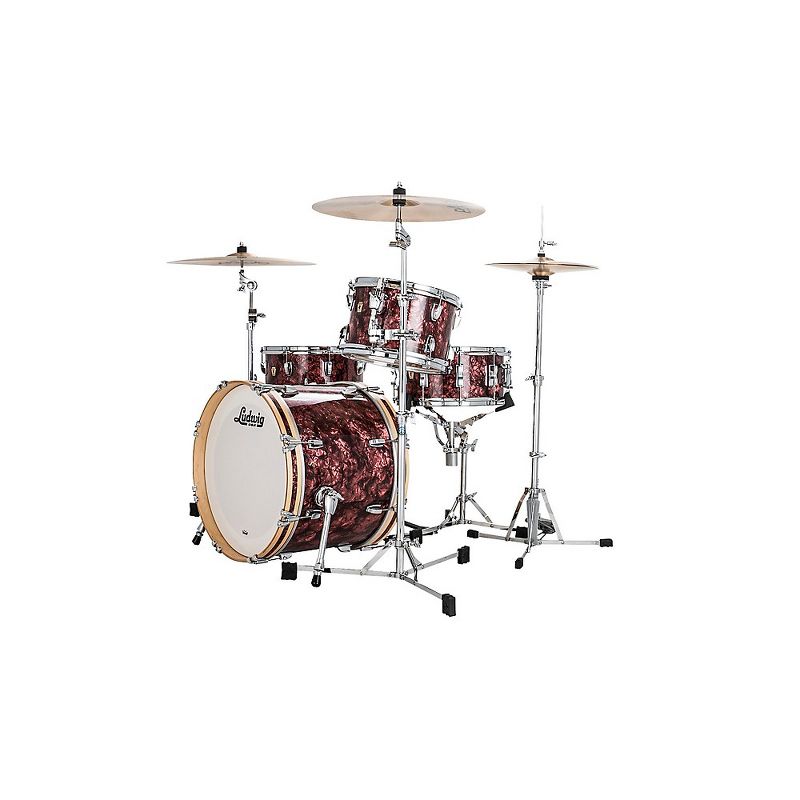 Ludwig Classic Maple 3 Piece Downbeat Shell Pack with 20 in. Bass Drum Burgundy Pearl