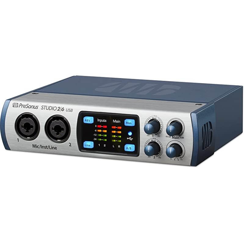 Audio Interface, 2 Mic Pres - 4 Line Outs (Studio 26)