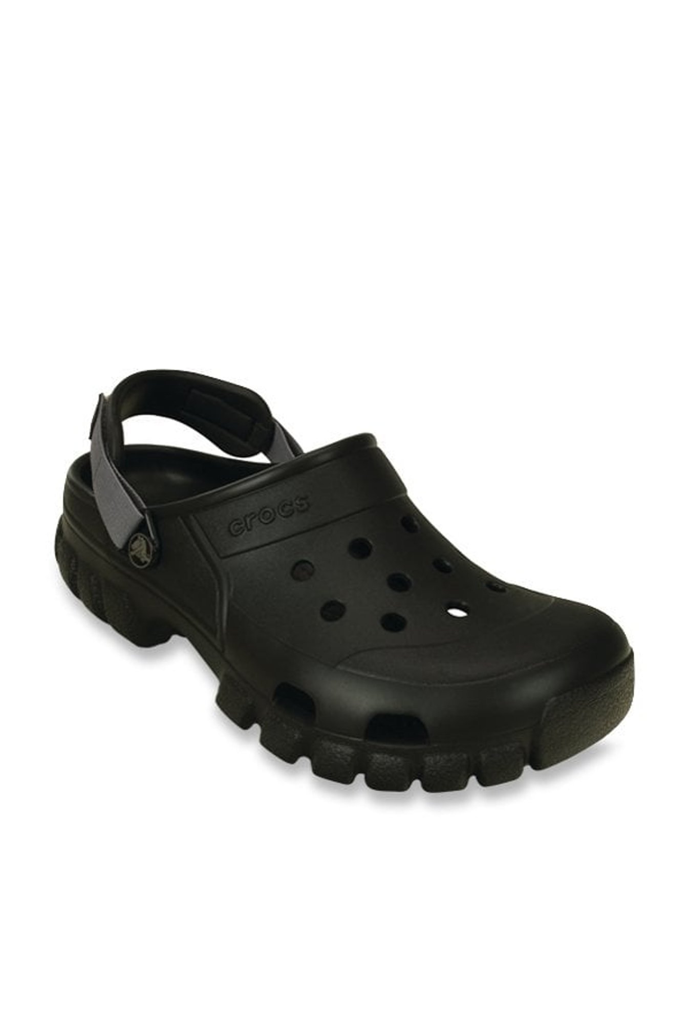Crocs Unisex Offroad Sport Black Back Strap Clogs