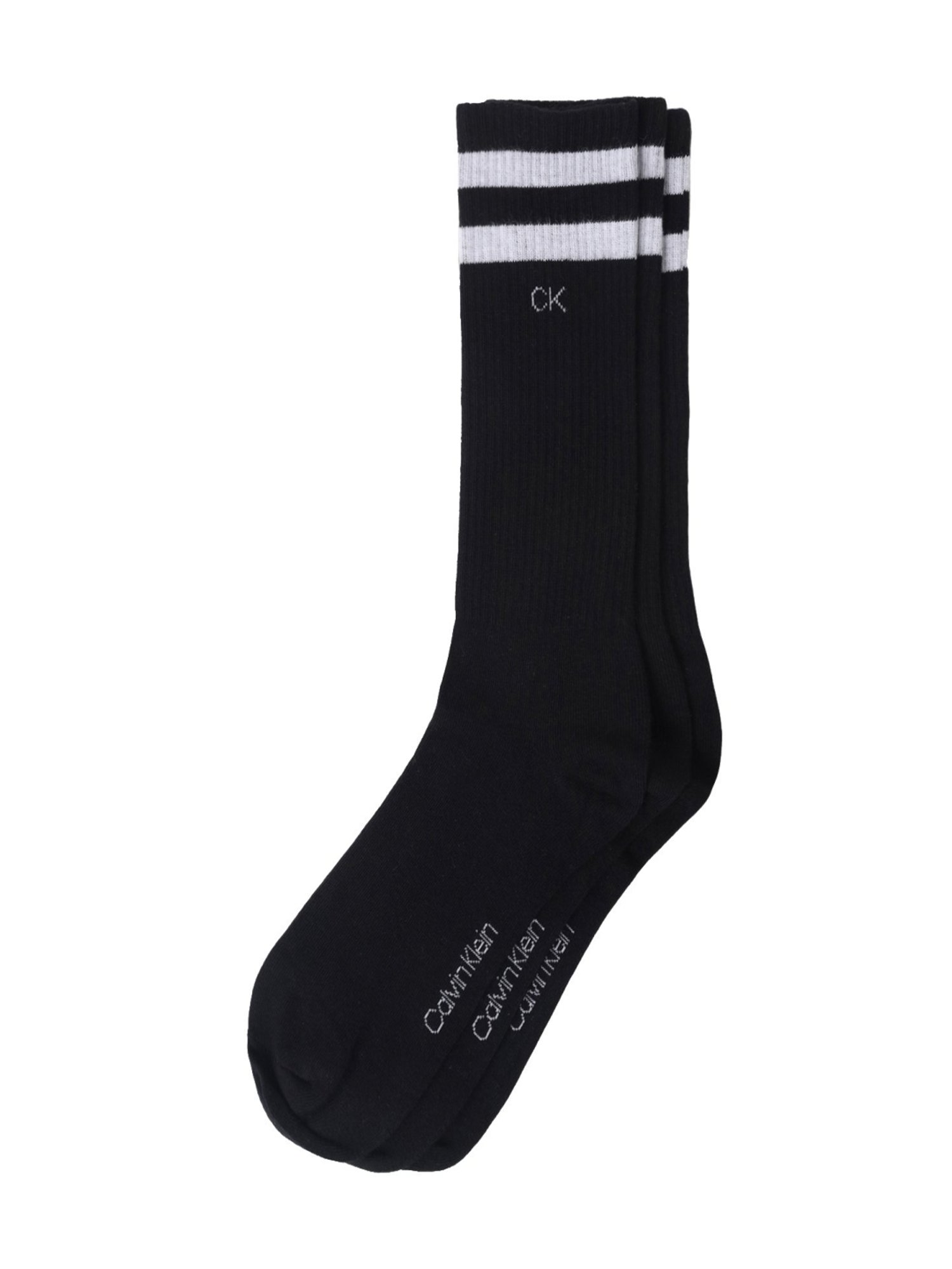 CALVIN KLEIN JEANS Black Cotton Logo Socks - Pack of 3