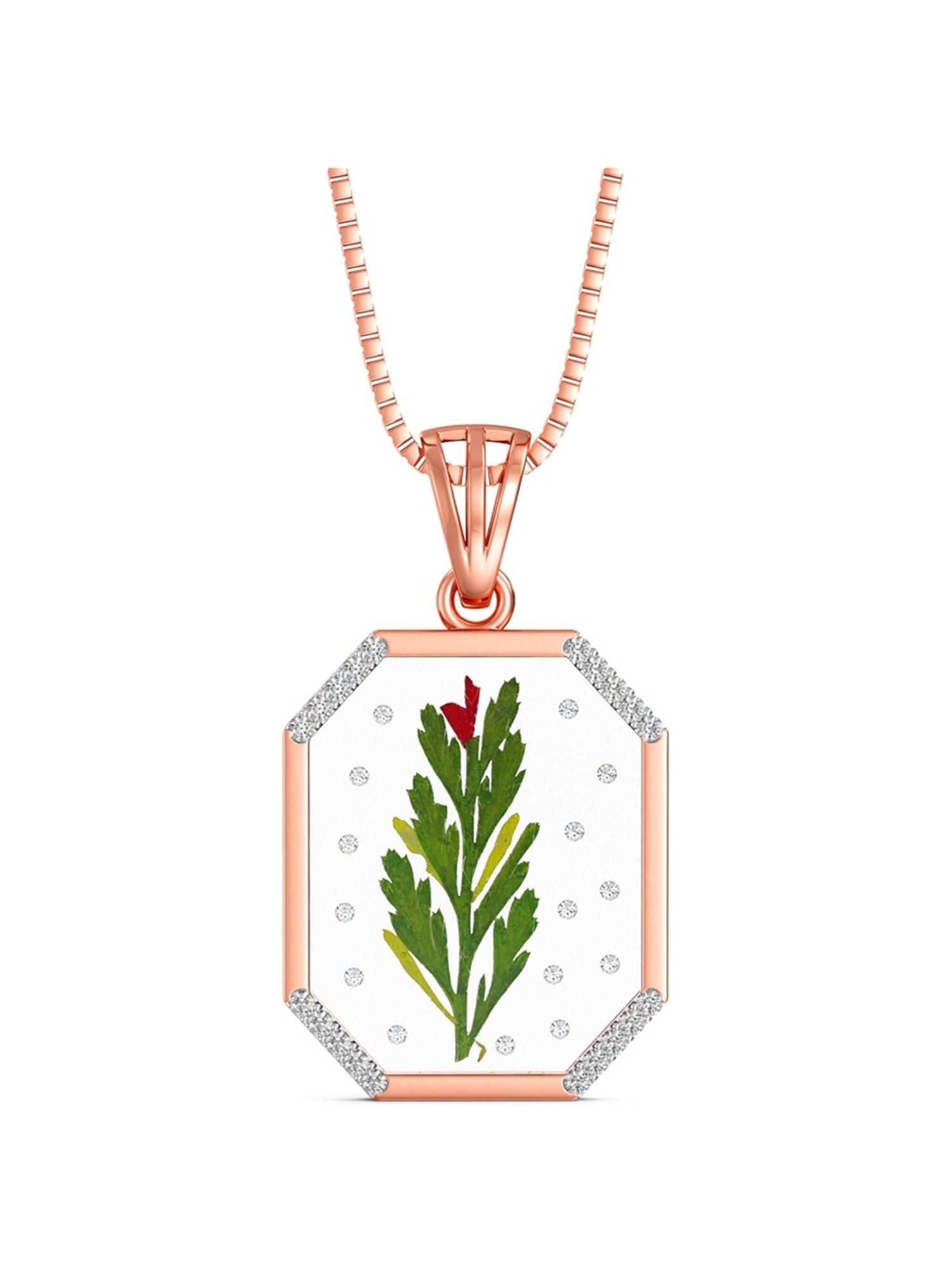 Joyalukkas 18k Gold Sparkle Diamond Pendant