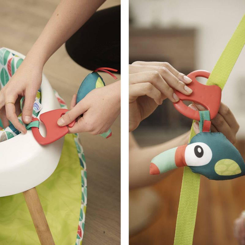 Evenflo Exersaucer Tiny Tropics 2-in-1 Baby Seat + Doorway Jumper