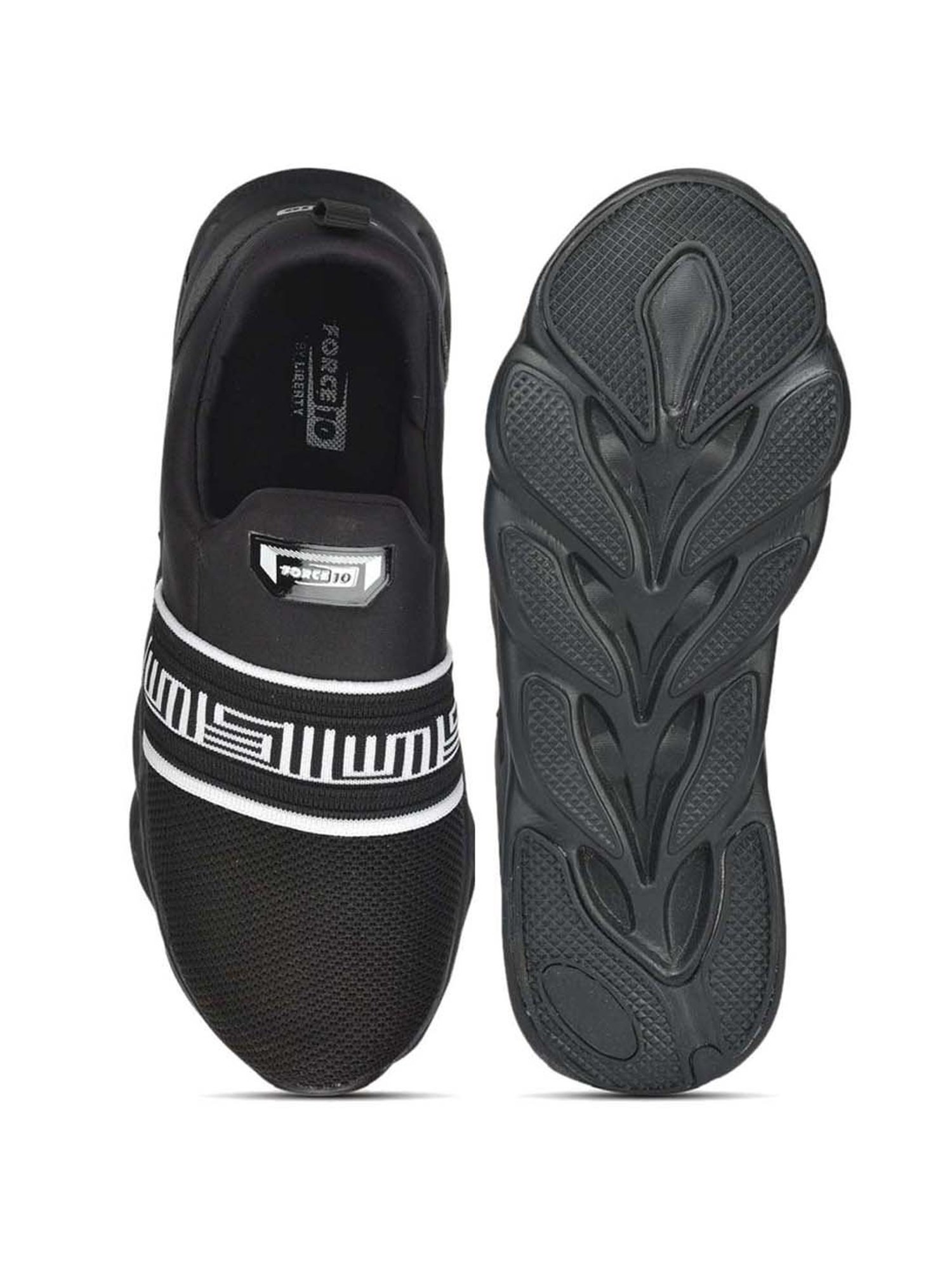 Force 10 by Liberty Men's Black Running Shoes