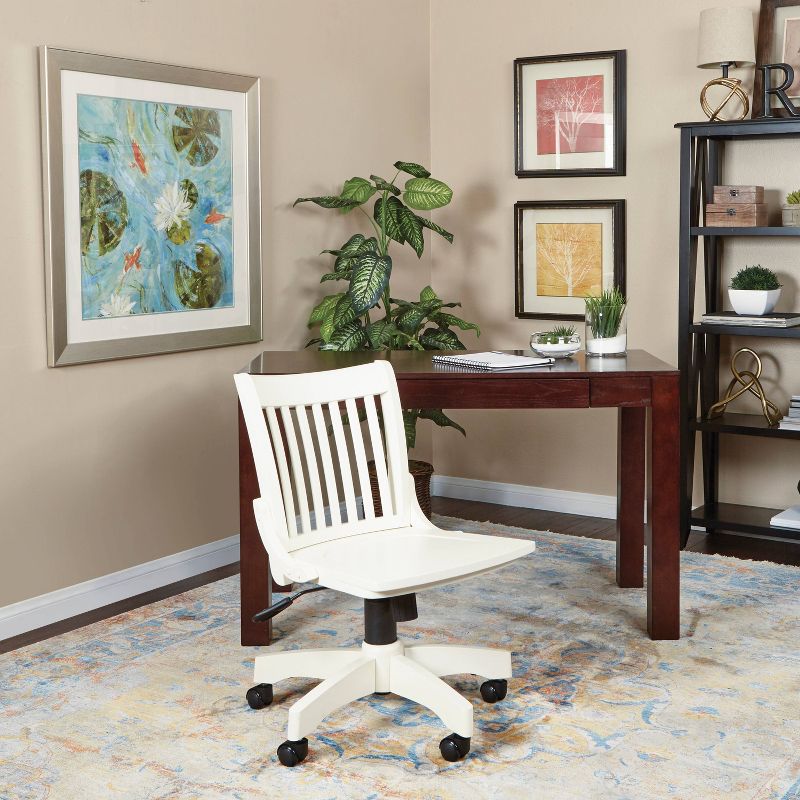 Deluxe Armless Wood Bankers Chair White - OSP Home Furnishings