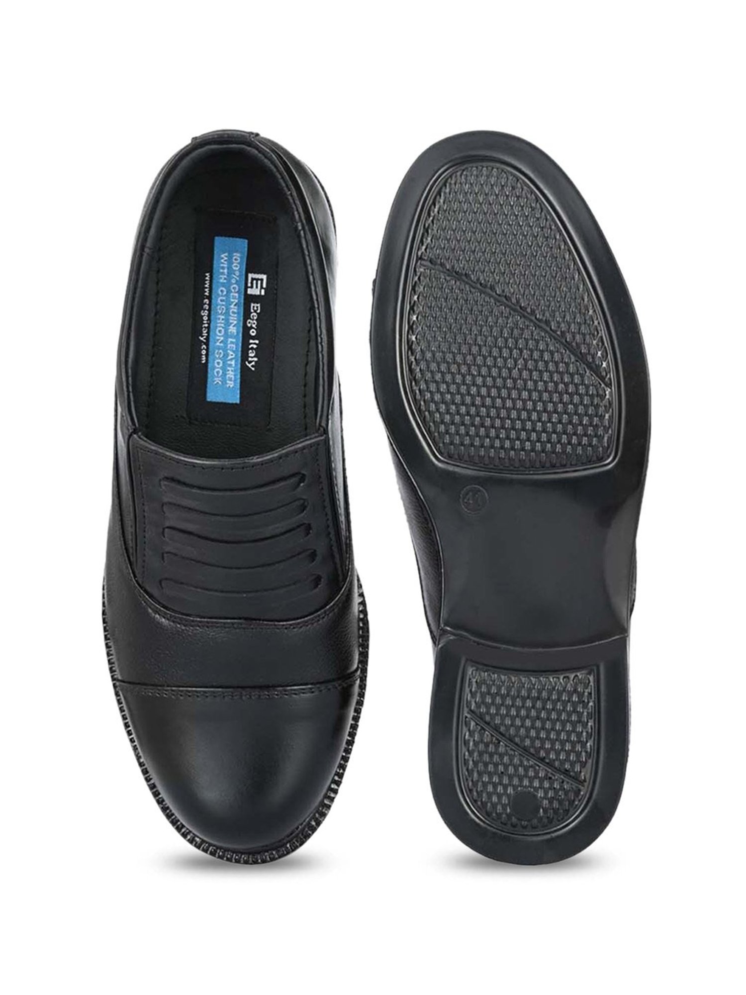 Eego Italy Men's Black Formal Loafers