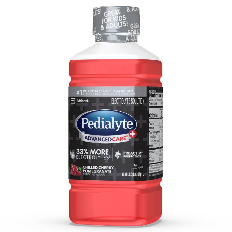 Pedialyte AdvancedCare Plus Electrolyte Solution - Chilled Cherry Pomegranate - 33.8 fl oz
