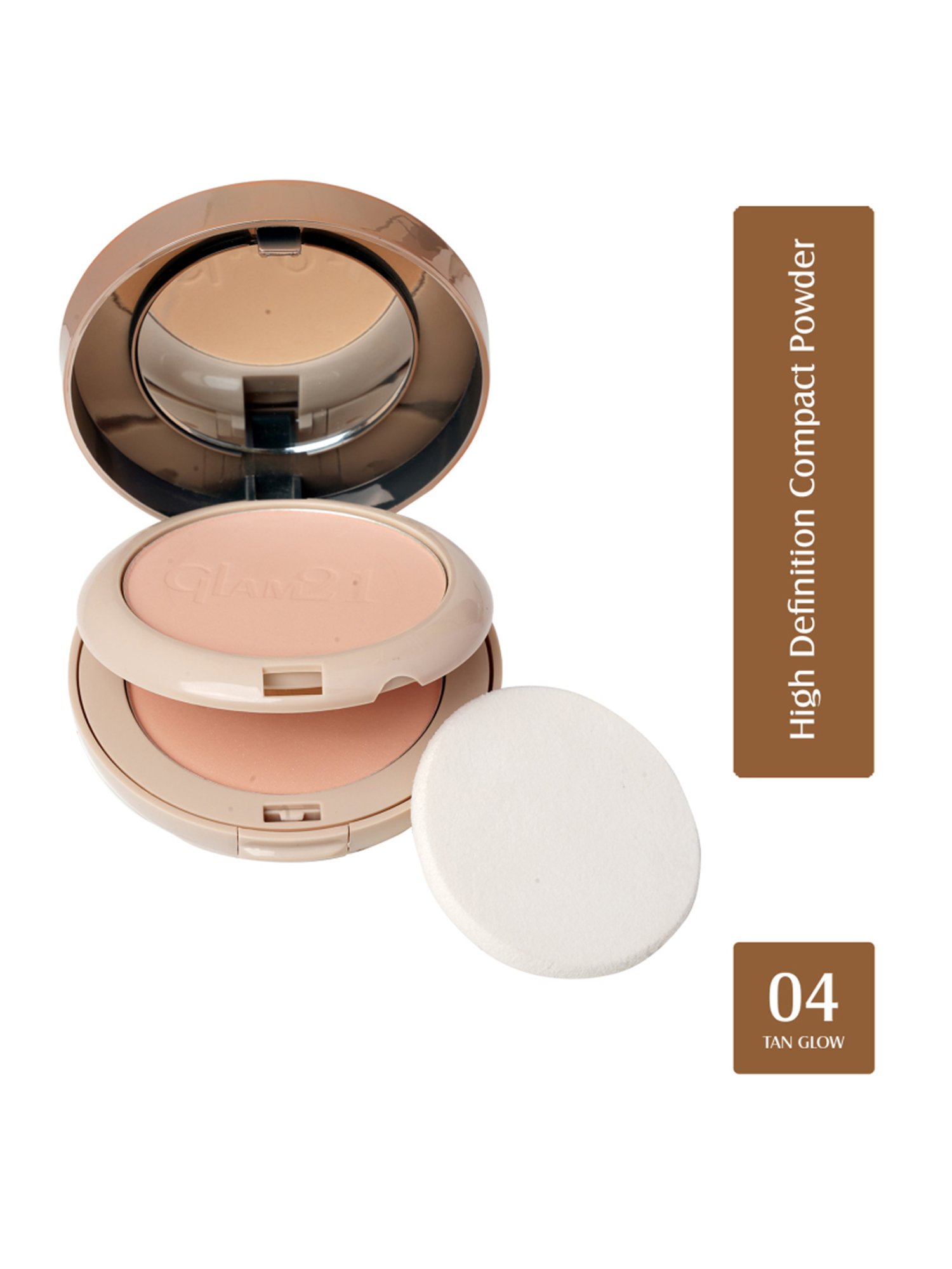 Glam21 High Definition Compact Powder 2in1 04 Tan Glow - 20 gm
