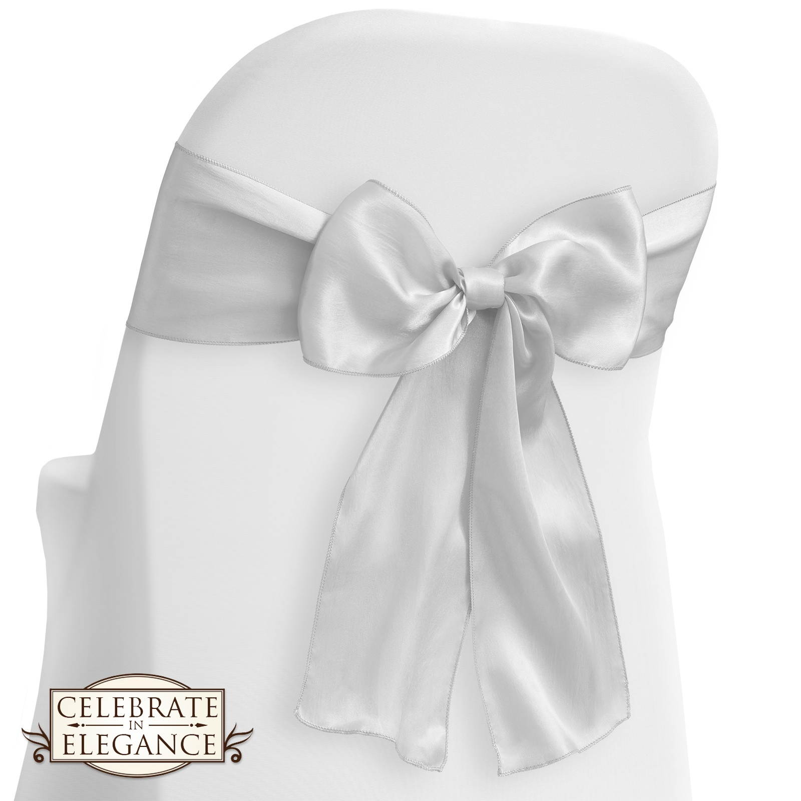 10 Sn Wedding Chair Cover Bow - Sashes - Ribbon Tie Back Sash - Many Colors