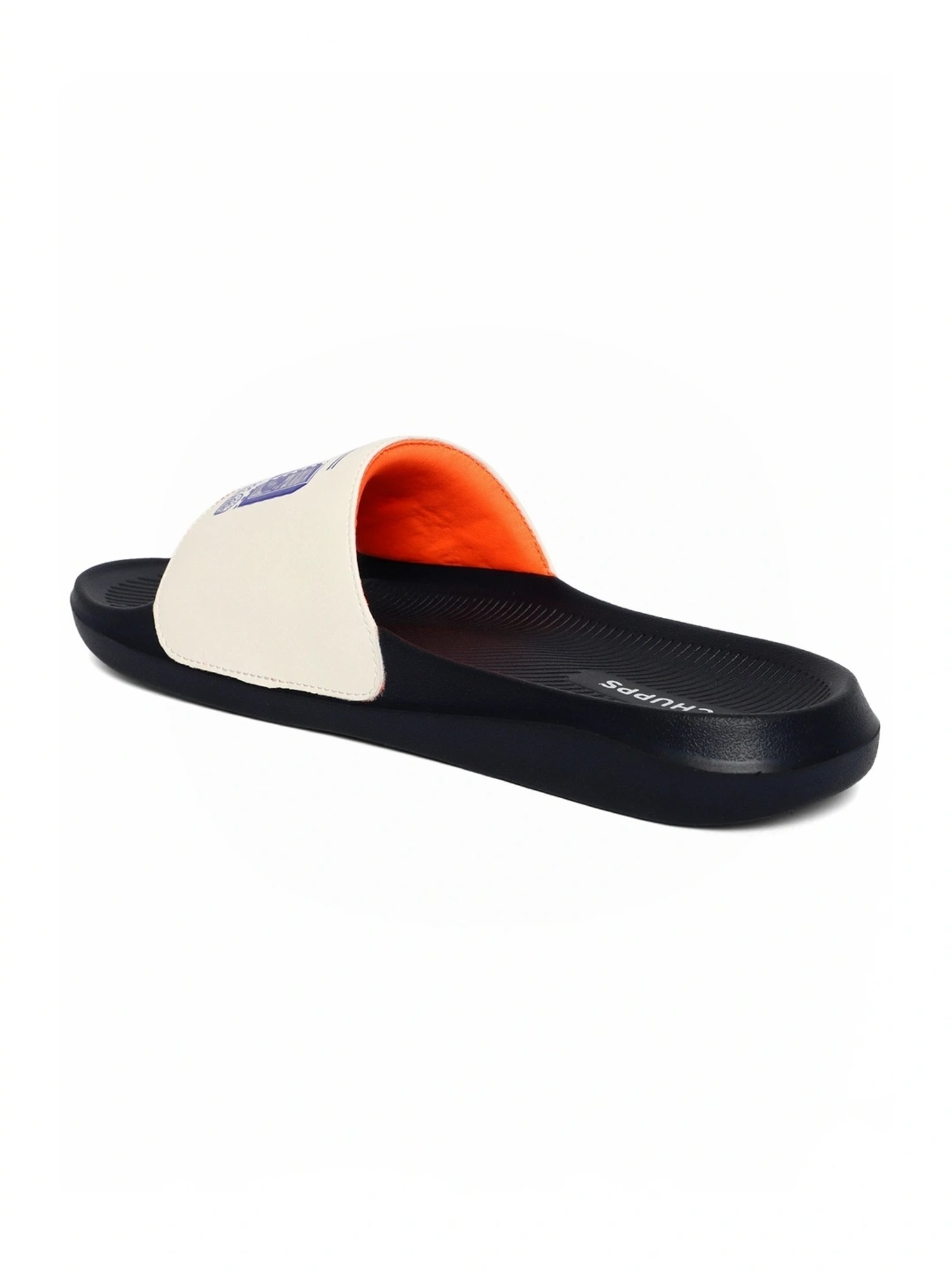 Chupps Men's Mumbai Indians White Slides