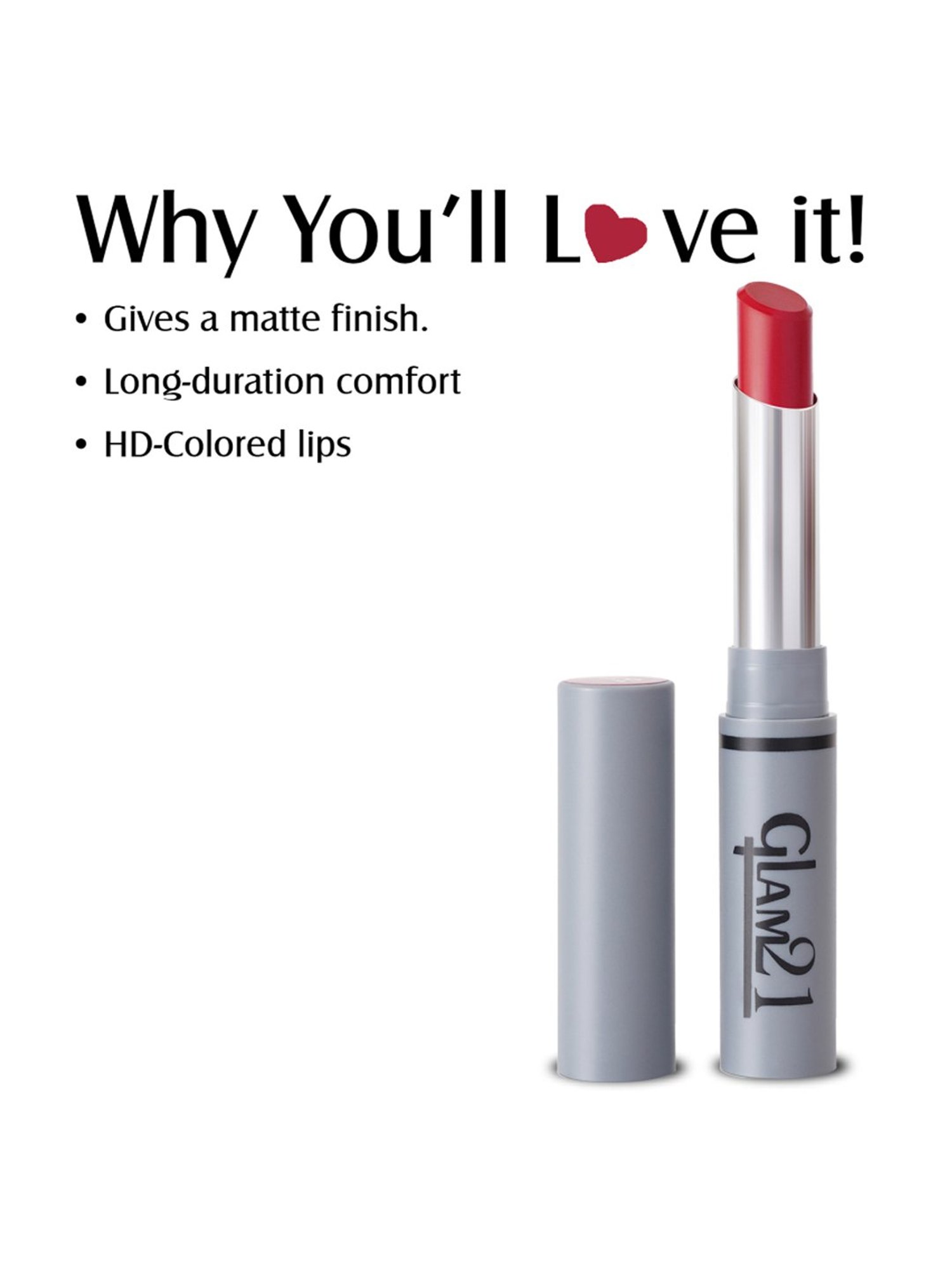 Glam21 Non Transfer Lipstick 06 Purple Myth - 2.8 gm