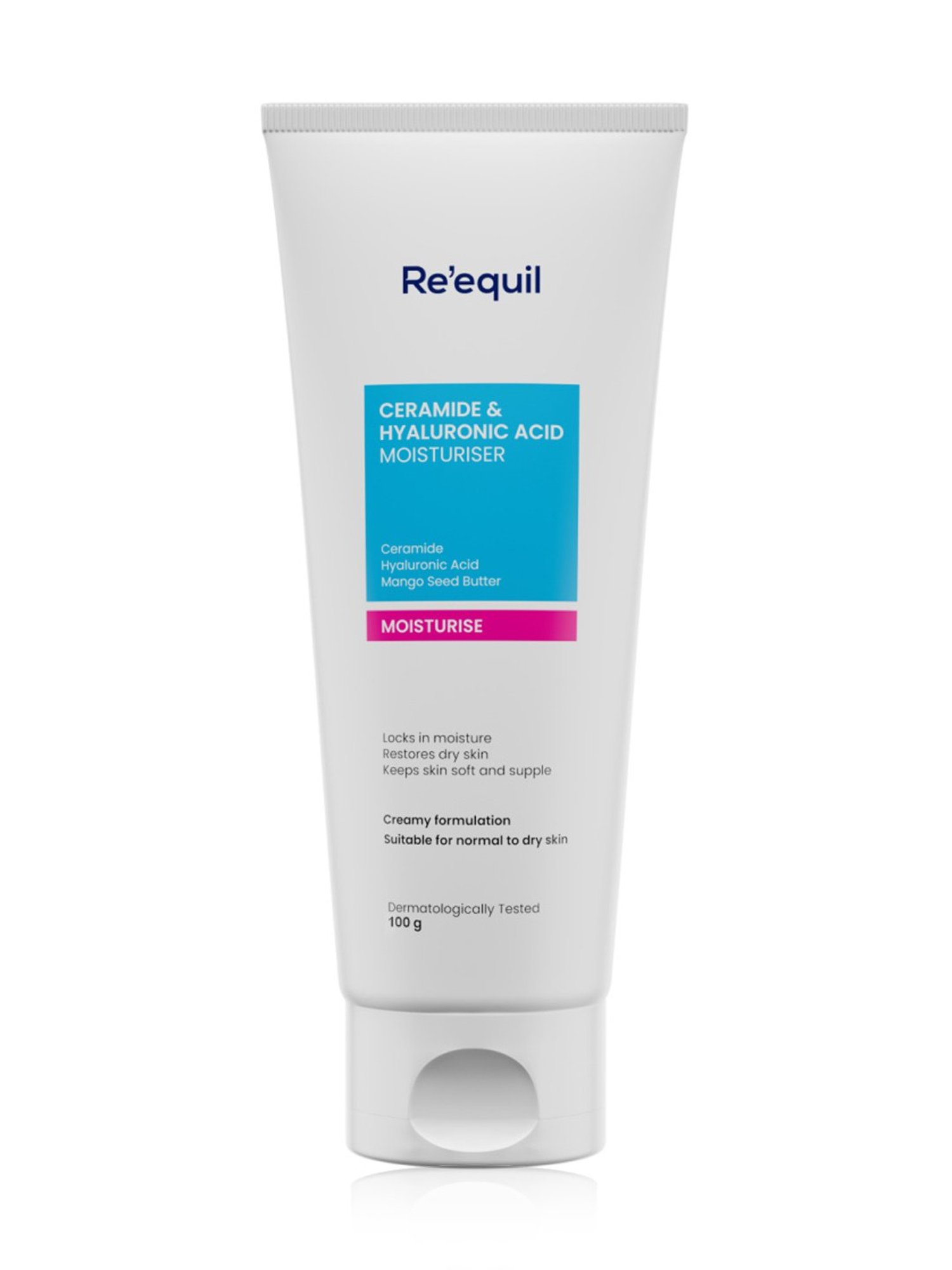 Re'equil Ceramide & Hyaluronic Acid Moisturiser - 100 gm