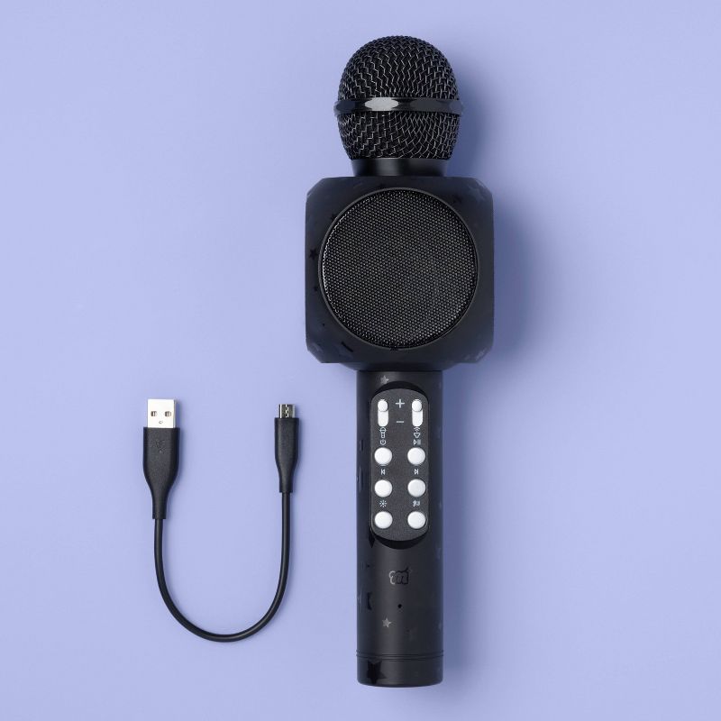 Rite Lite 7.5" Hanukkah Musical with 5 Chanukah Songs Microphone - Black