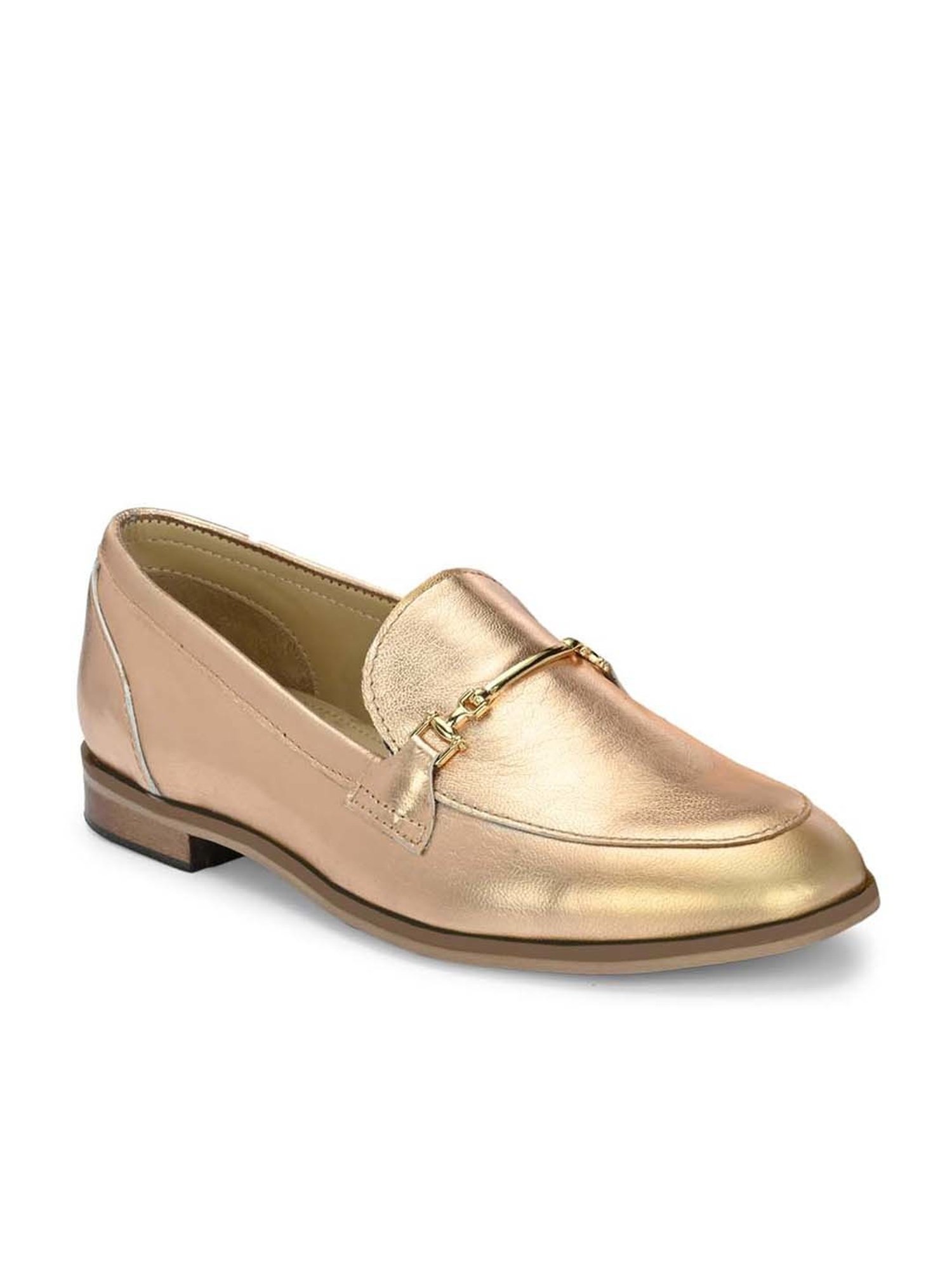Carlo Romano Women's Golden Casual Pumps