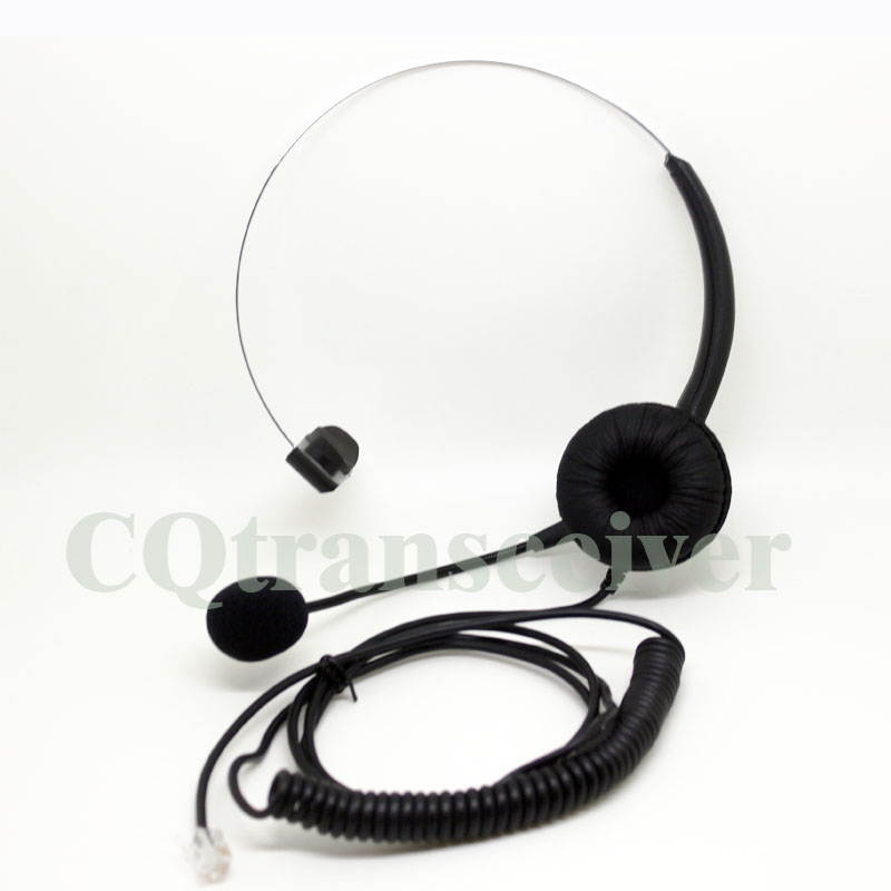 CQtransceiver Hands Free Landline Telemarketing Call Center Headset with Mic for Plantronics Telephones A100 S10 S11