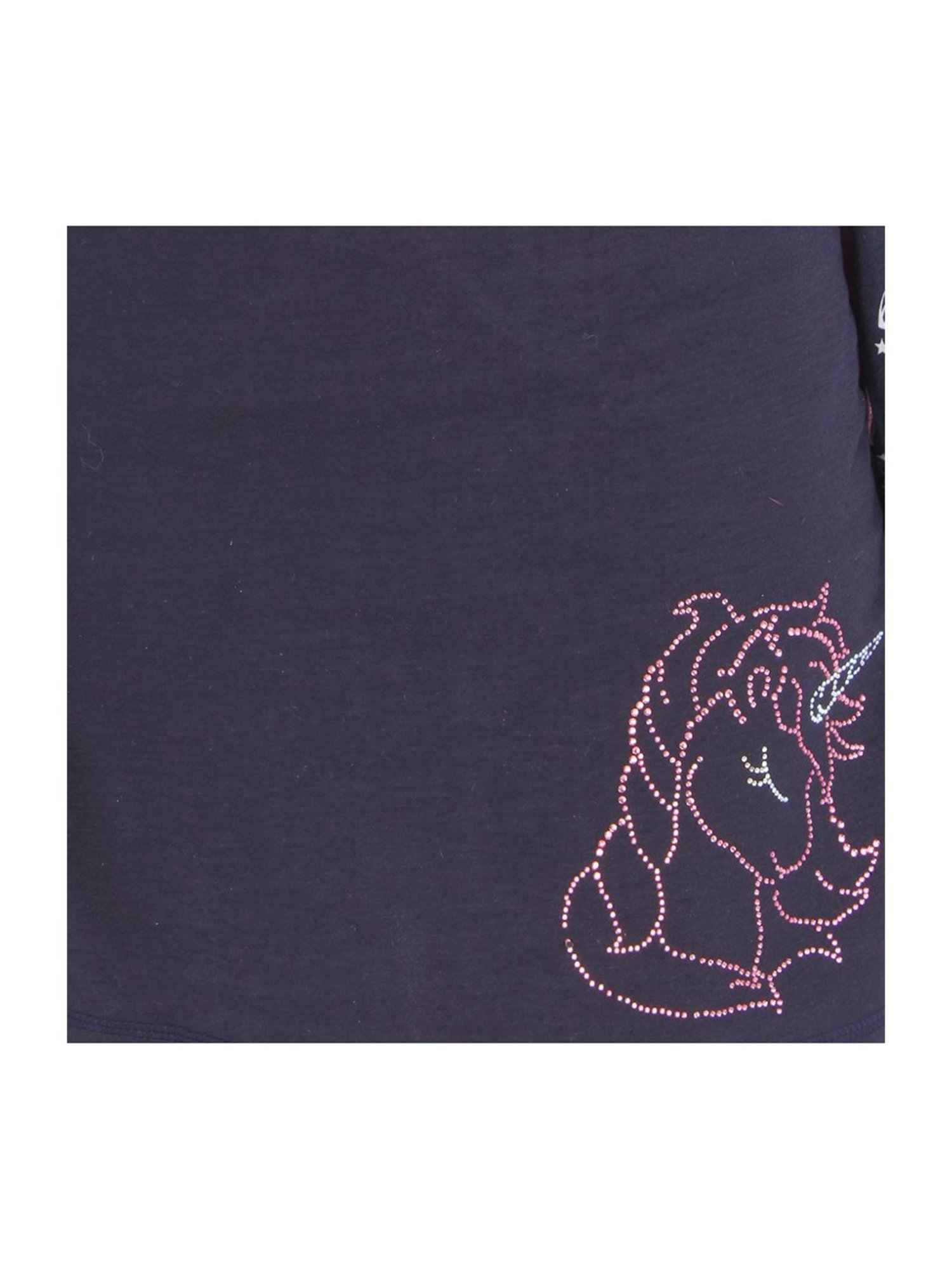 Cutecumber Kids Navy & Pink Printed Full Sleeves Dress