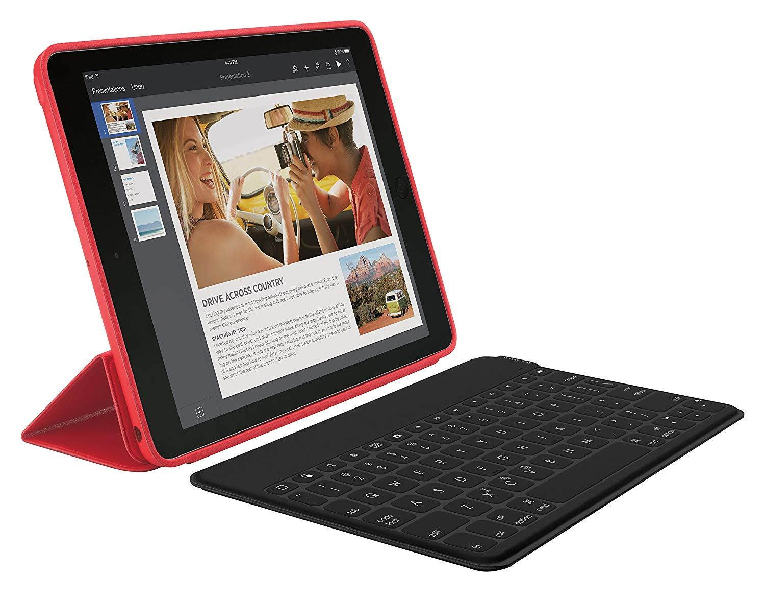 Logitech Keys-to-Go Ultra-Portable, Stand-Alone Keyboard COMPATIBLE DEVICES all iOS devices including iPad, iPhone and Apple TV 920-006701