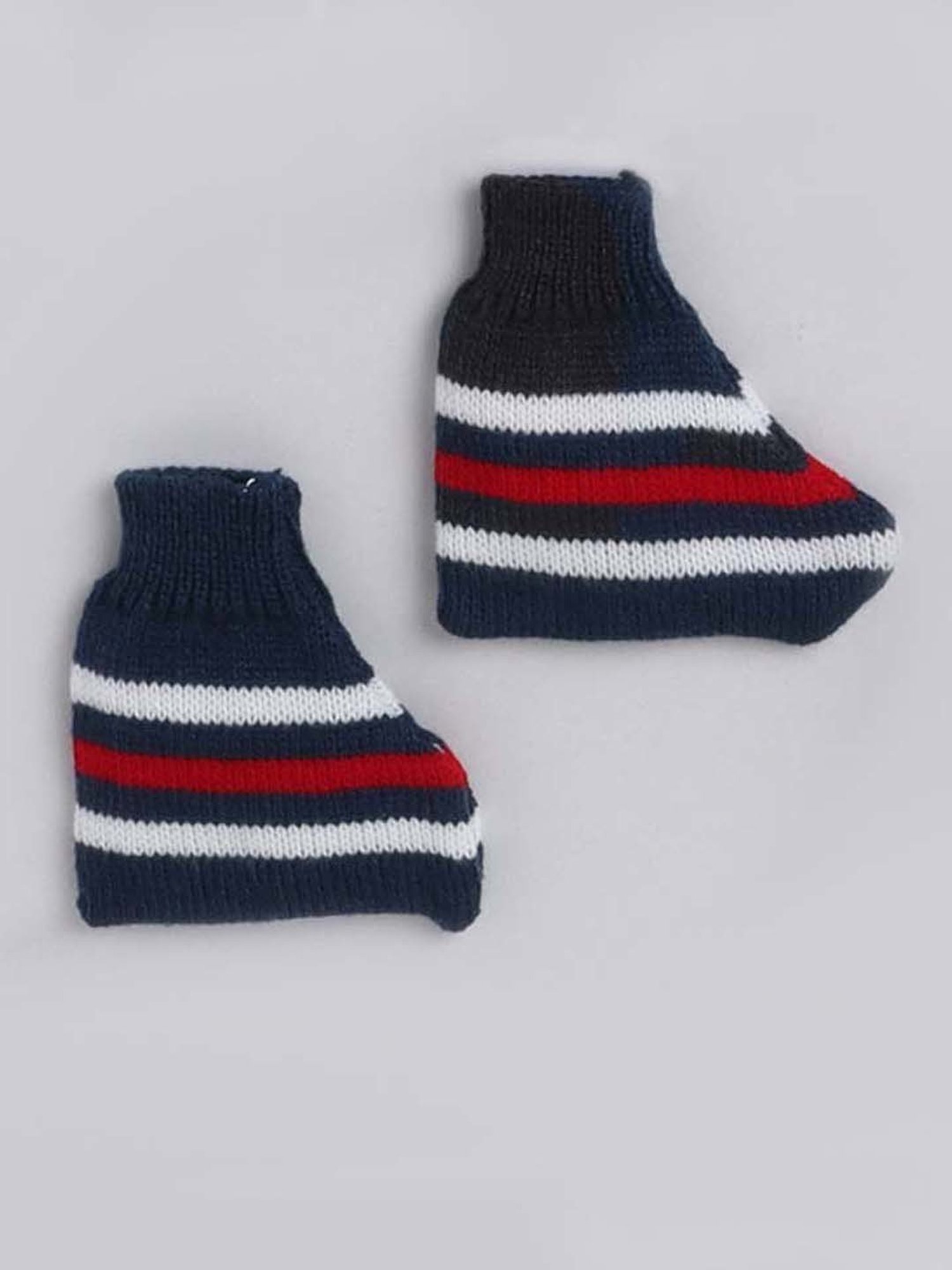 Little Angels Navy & White Striped Cap Set