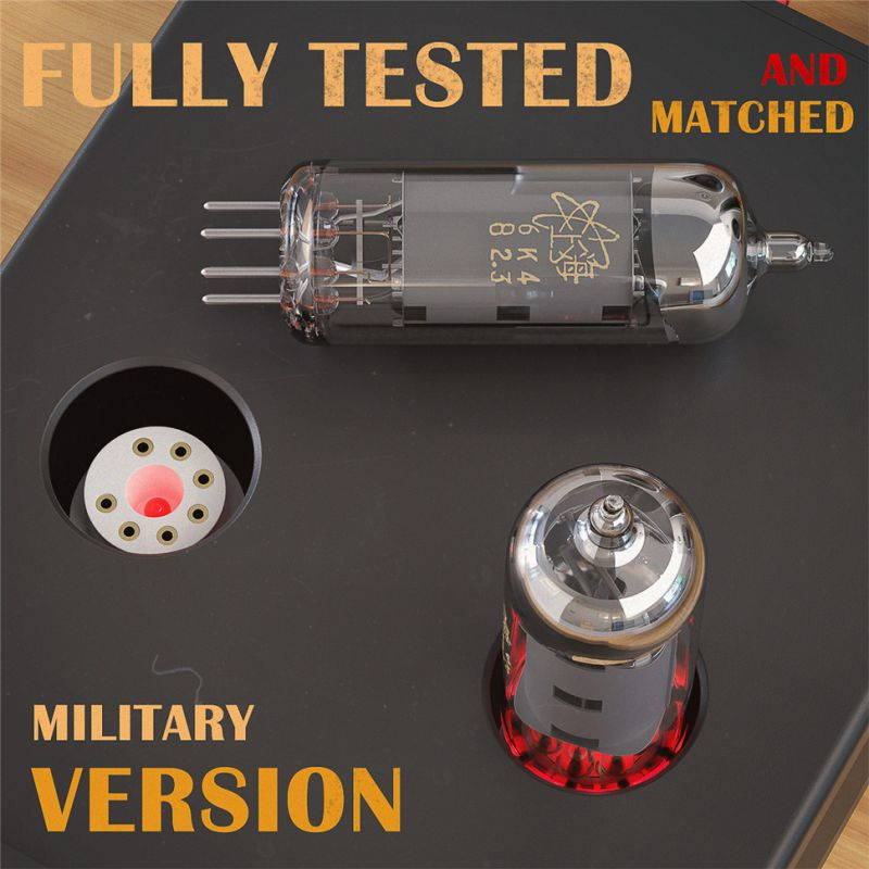 Fosi Audio P1 Tube Pre-Amplifier Mini Hi-Fi Stereo Buffer Preamp 6K4 Valve & Vacuum Pre-amp with Treble & Bass Tone Control for Home Theater System