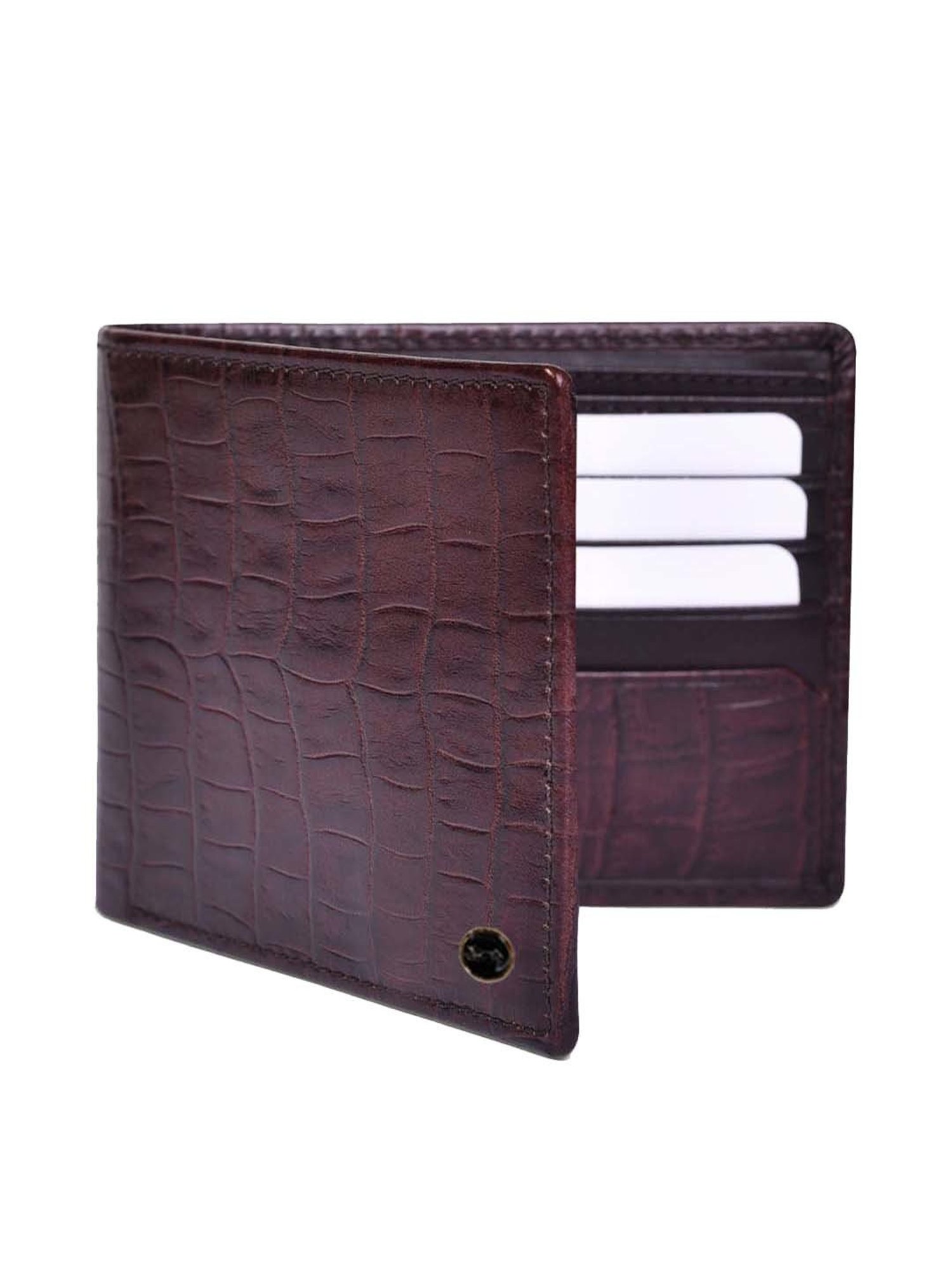 BELWABA Brown Casual Leather Bi-Fold Wallet for Men
