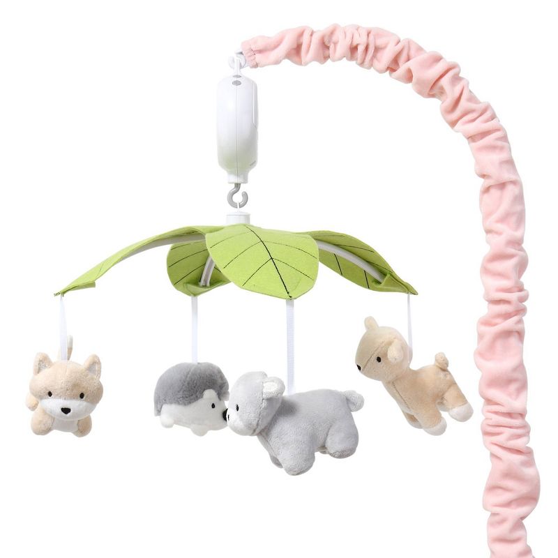 The Peanutshell Woodland Musical Mobile - Pink
