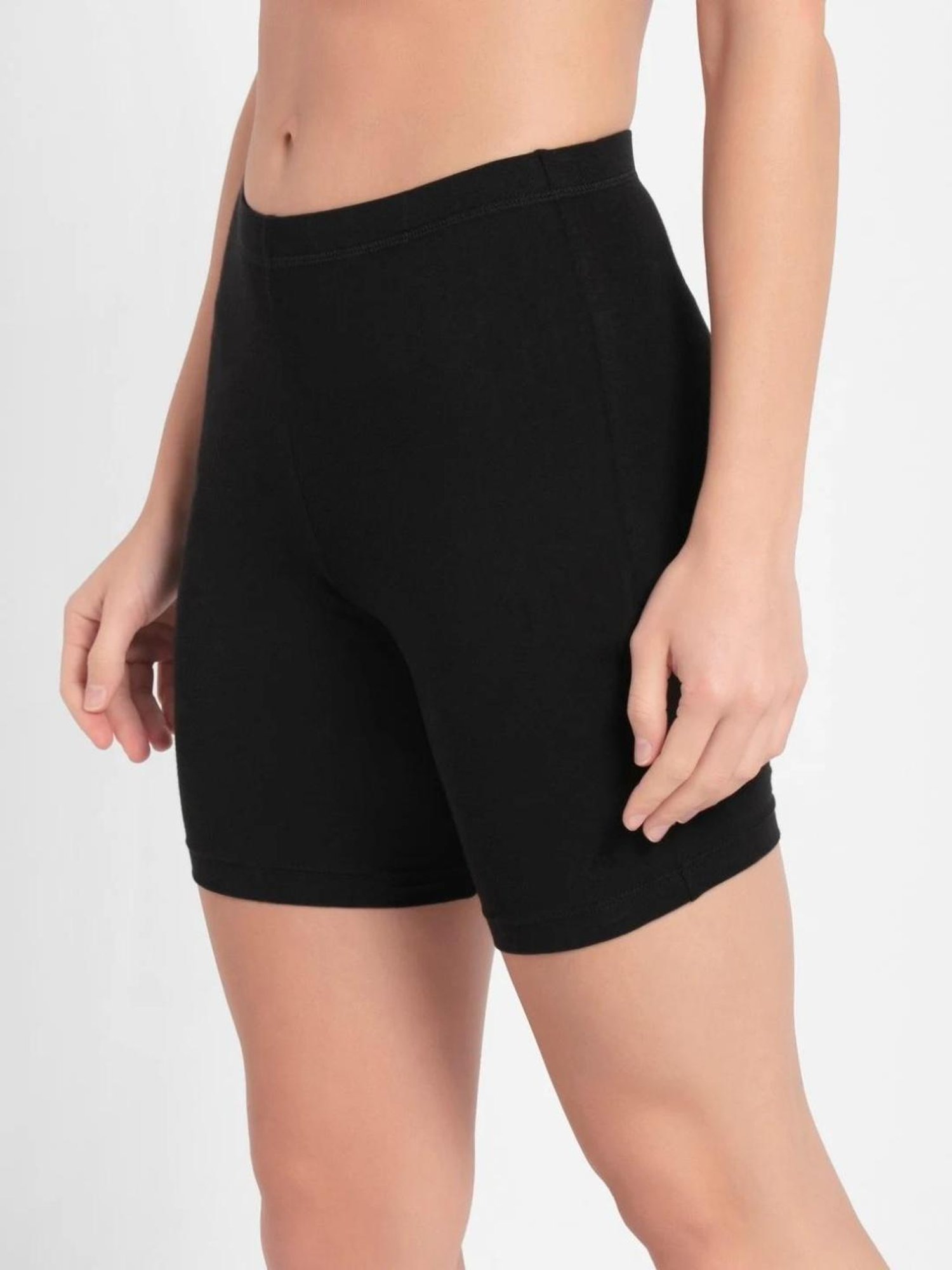 Jockey Black Skinny Fit Sports Shorts