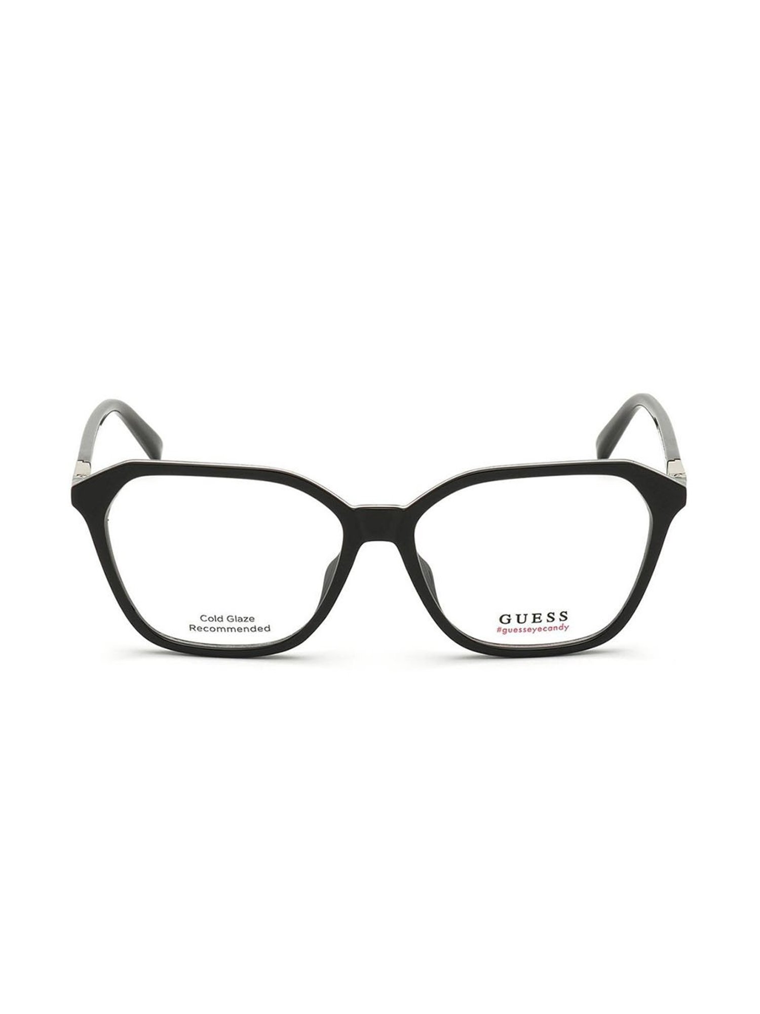 Guess Black Beveled Unisex Eye Frames