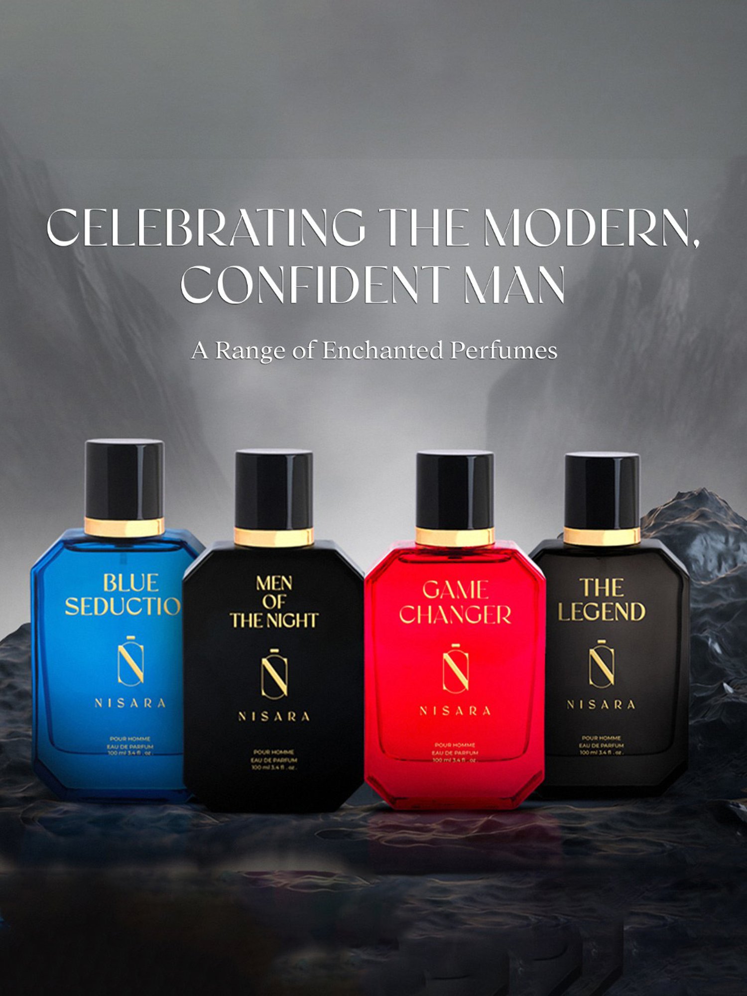 NISARA Blue Seduction Eau de Parfum for Men - 100 ml